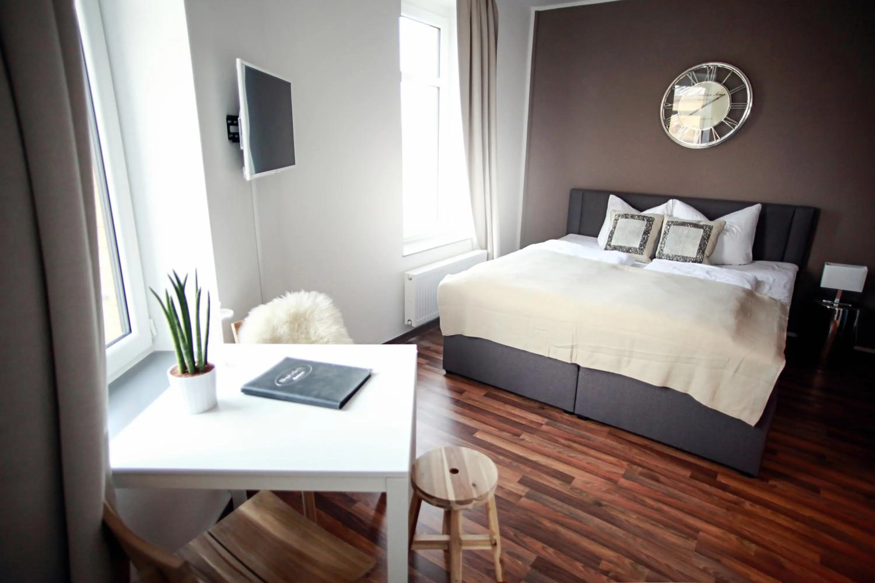 Bed in Hentschels Apartments