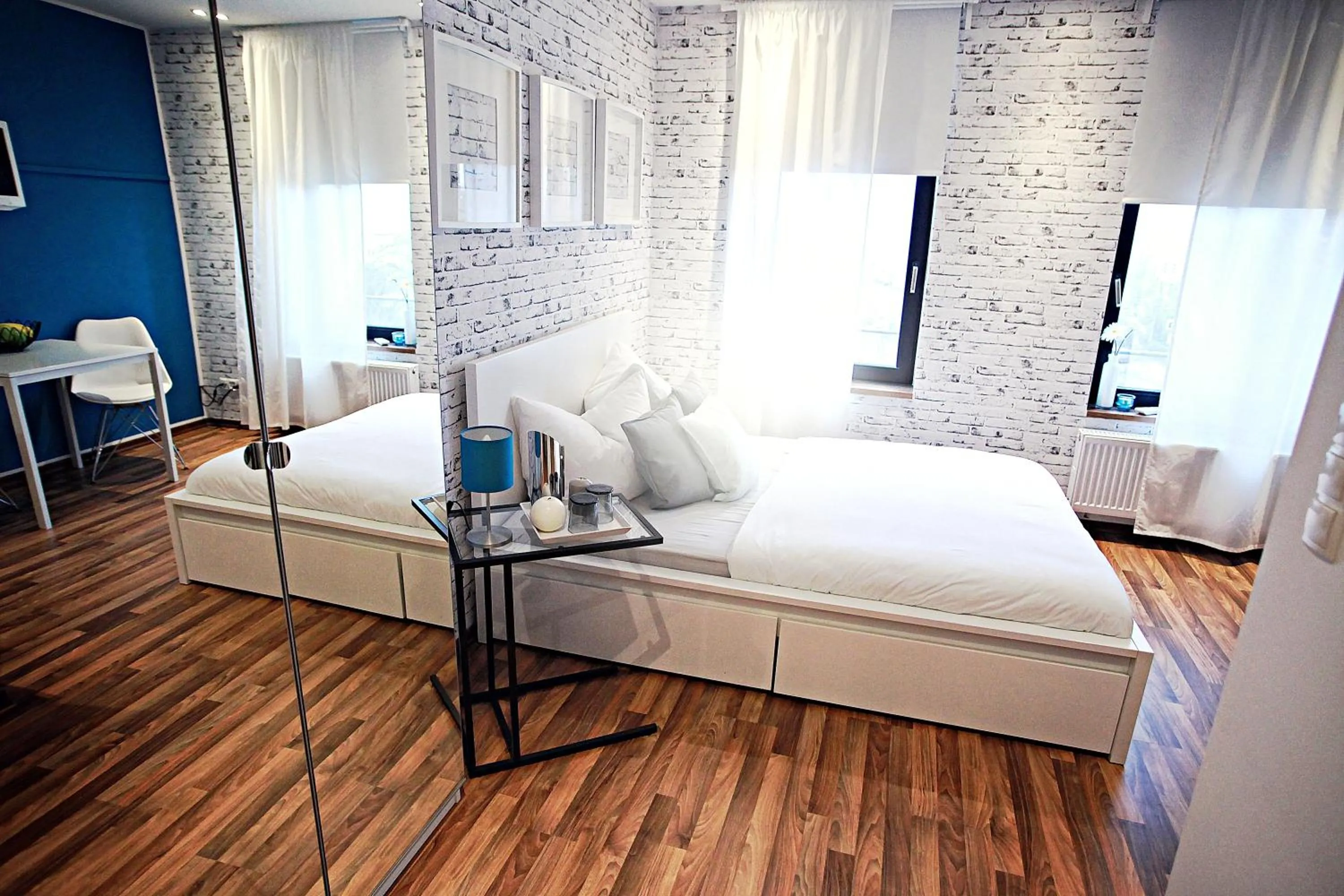 Bedroom in Hentschels Apartments