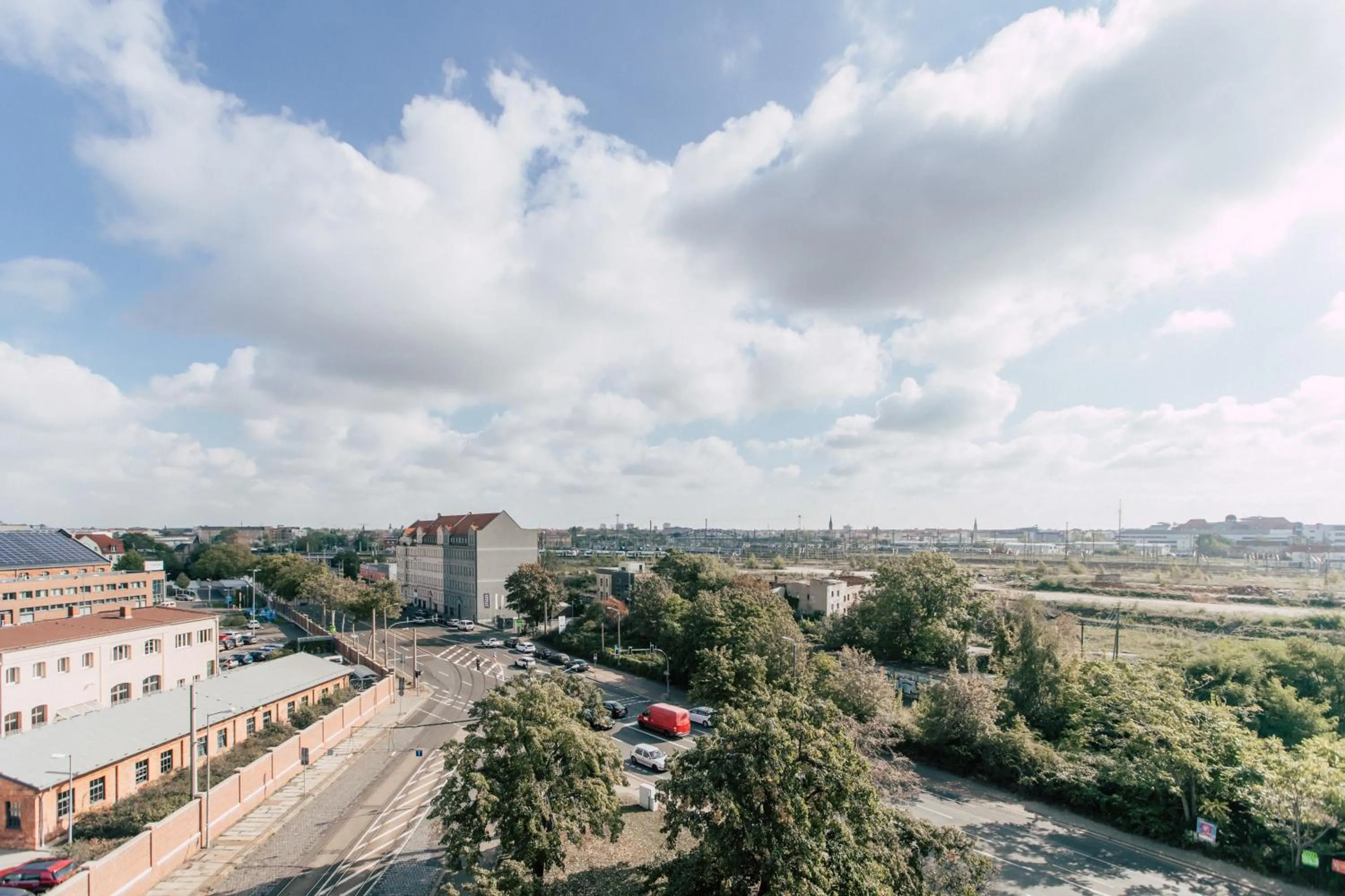 City view in Hentschels Apartments