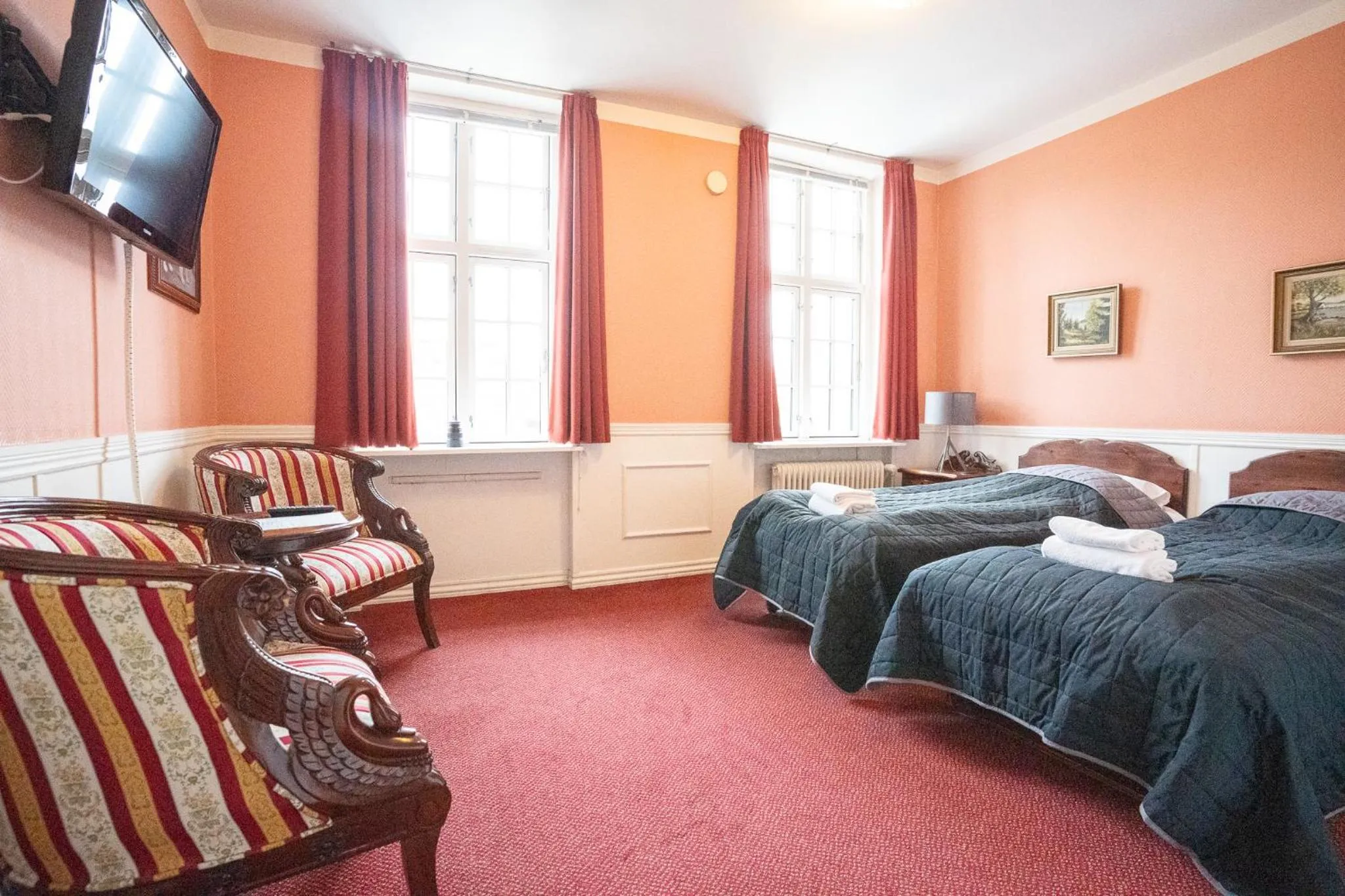 Bed in Frederiksværk Hotel