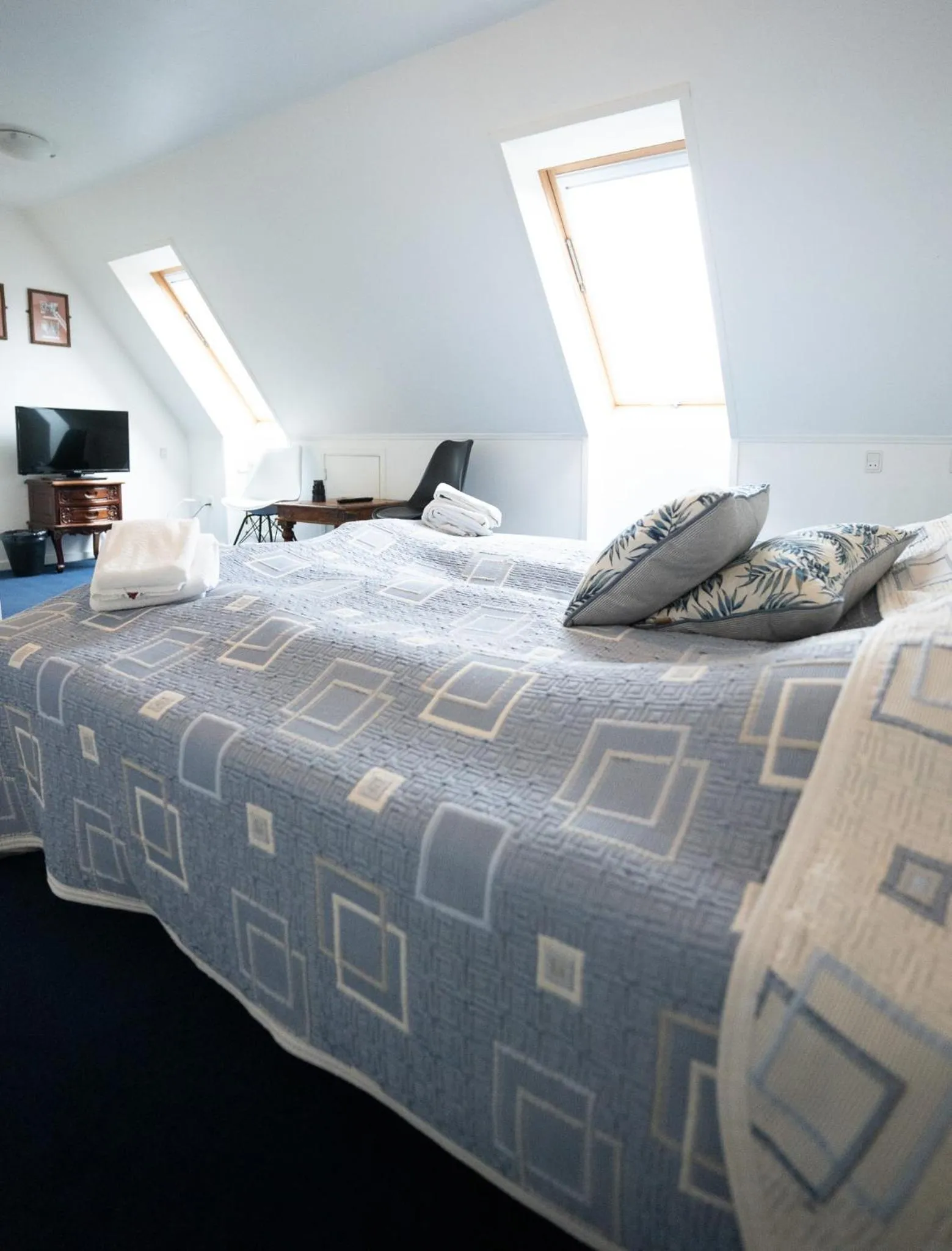 Bed in Frederiksværk Hotel