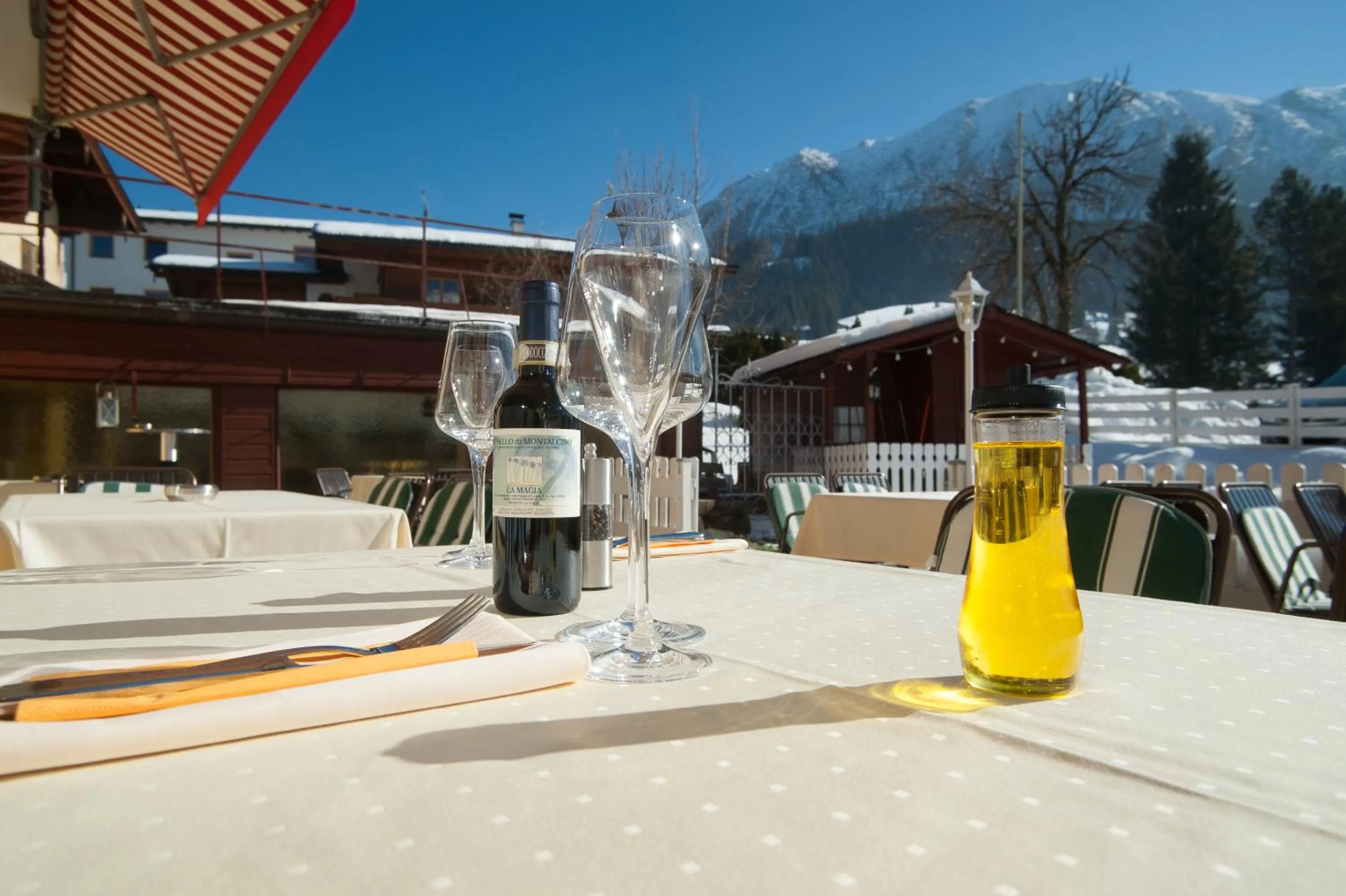 Garden view in B&B Beretta