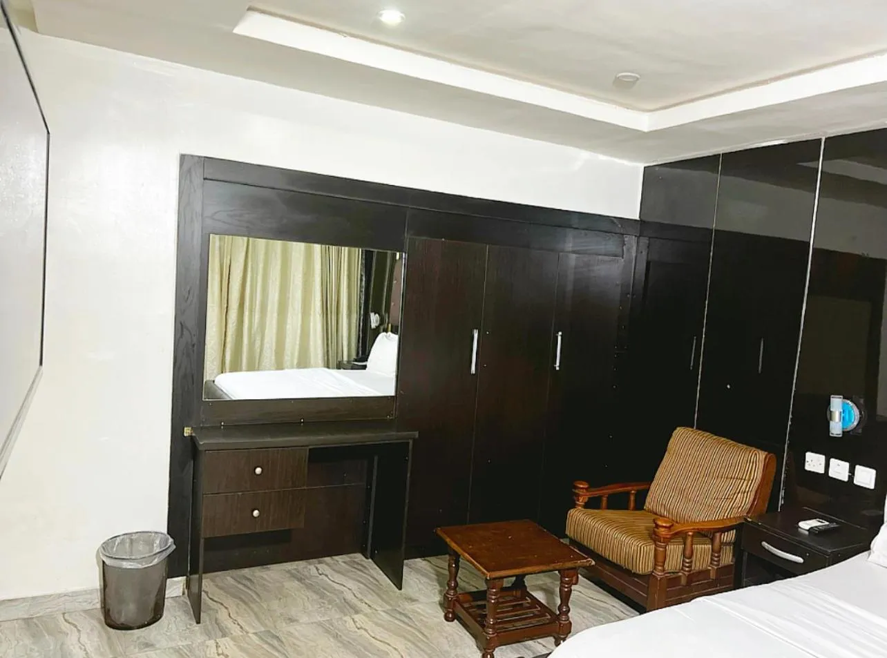 Bathroom, Bed in Grey Residence