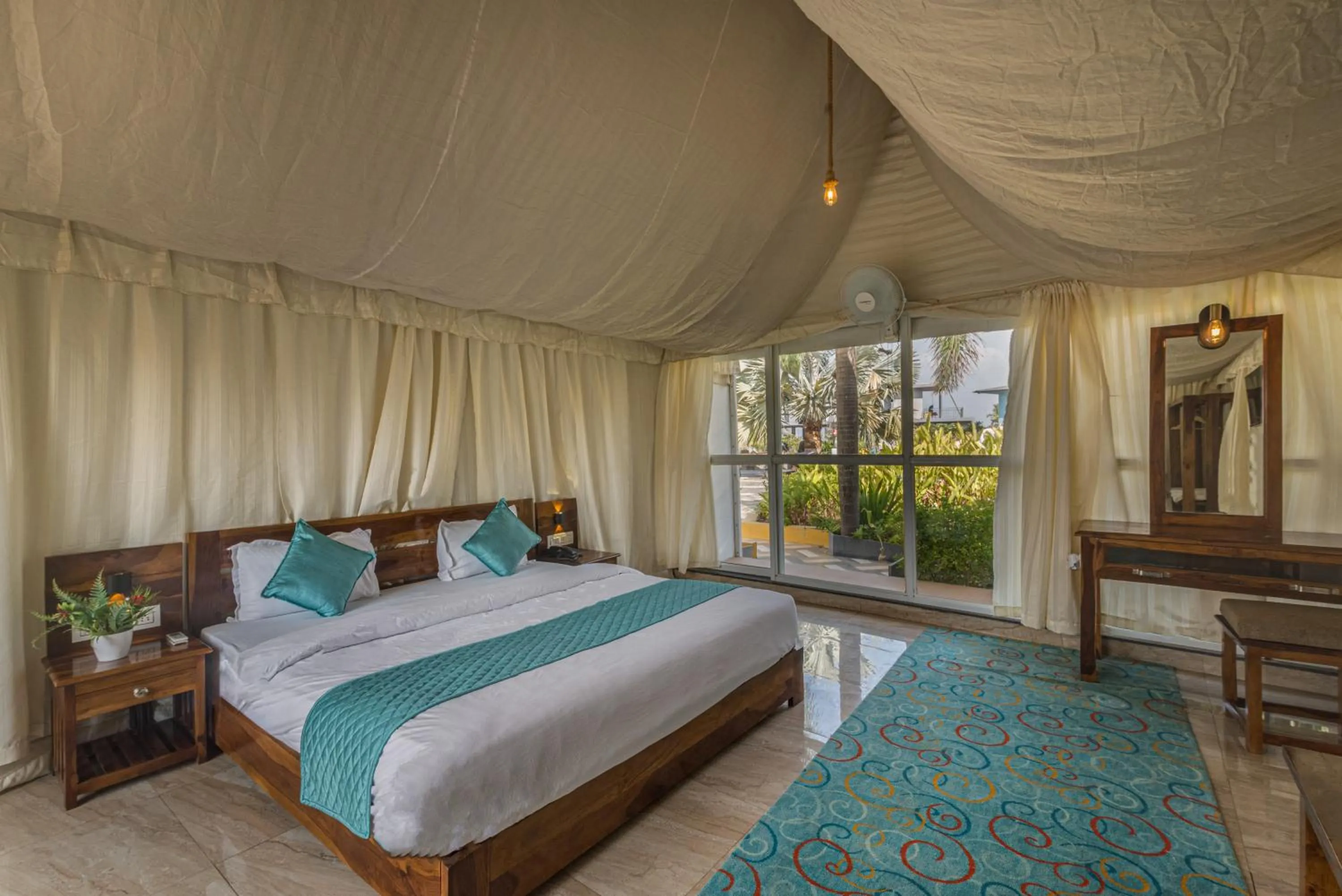 Bedroom, Bed in Wabi Sabi Resort, Igatpuri