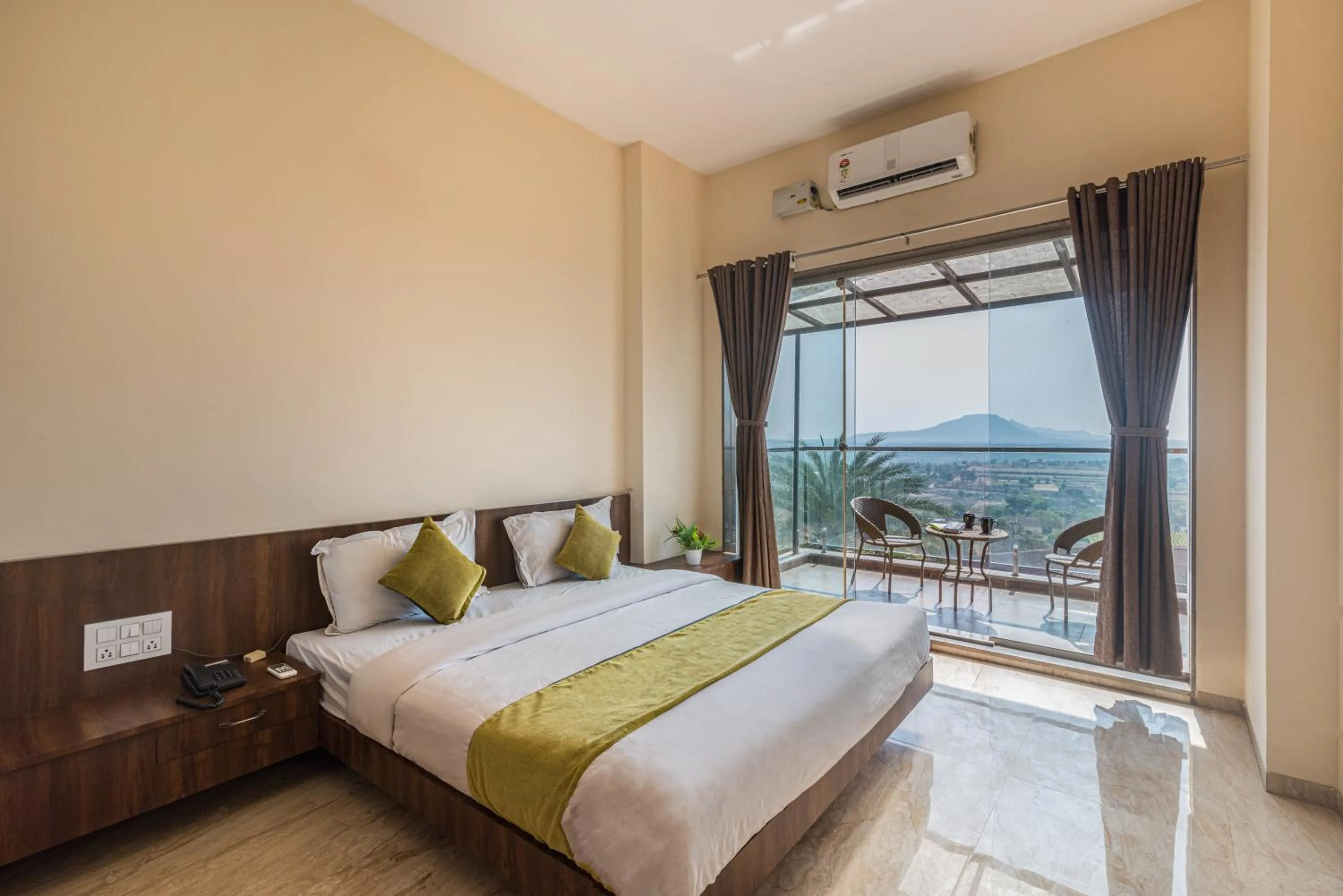 Bed in Wabi Sabi Resort, Igatpuri