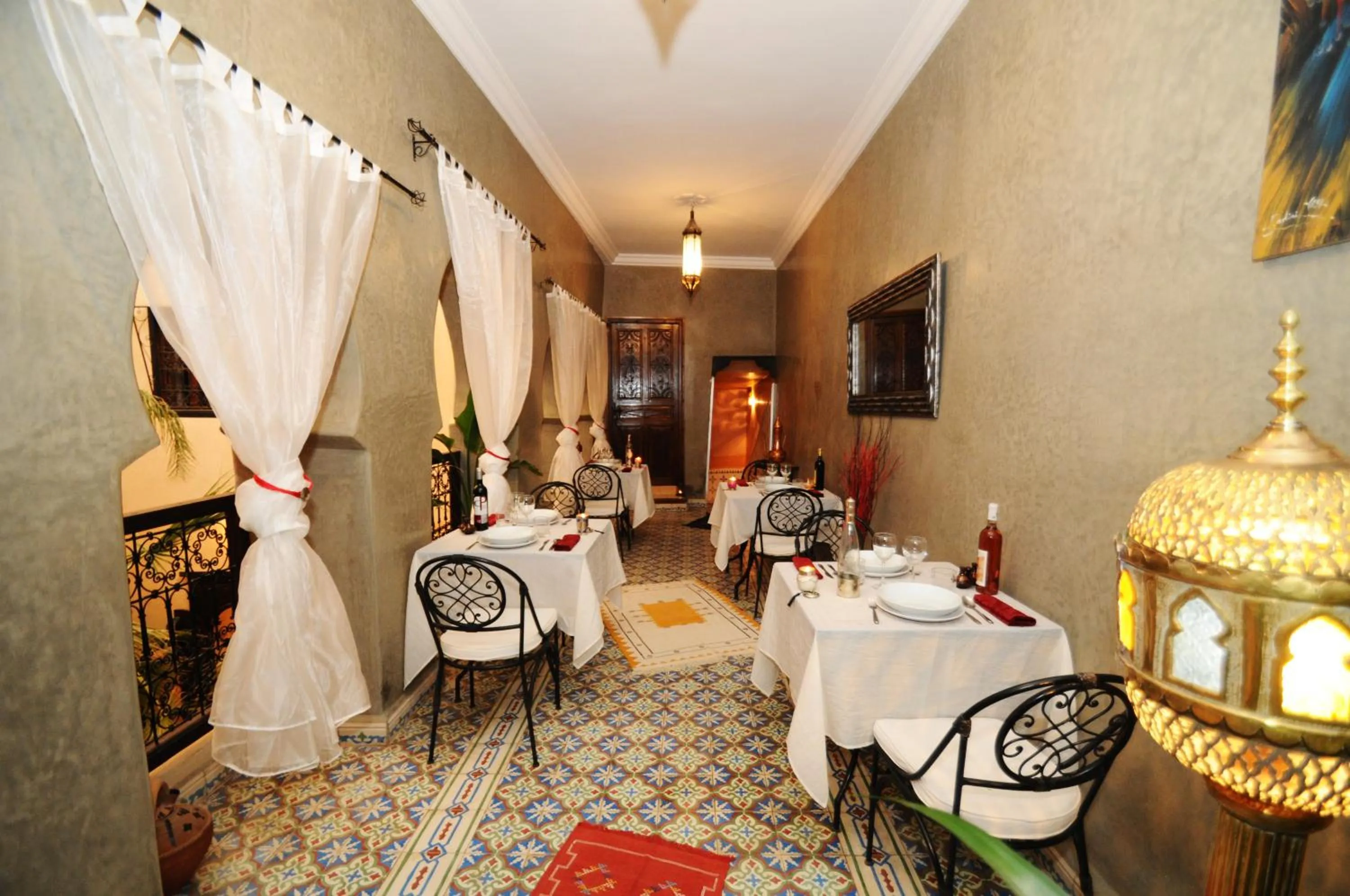 Dining area in Riad Hadda