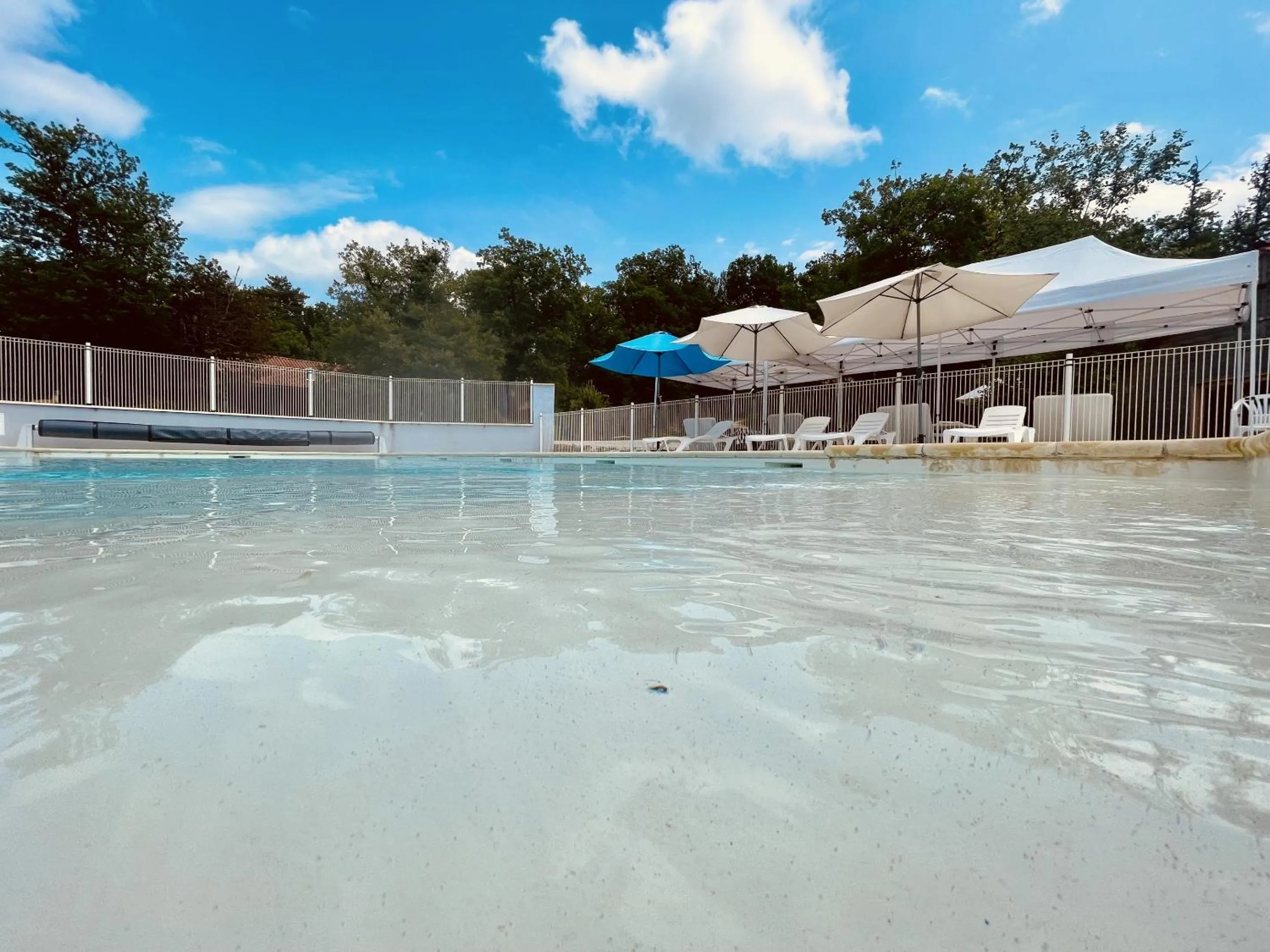Pool view in Le Village Enchanteur