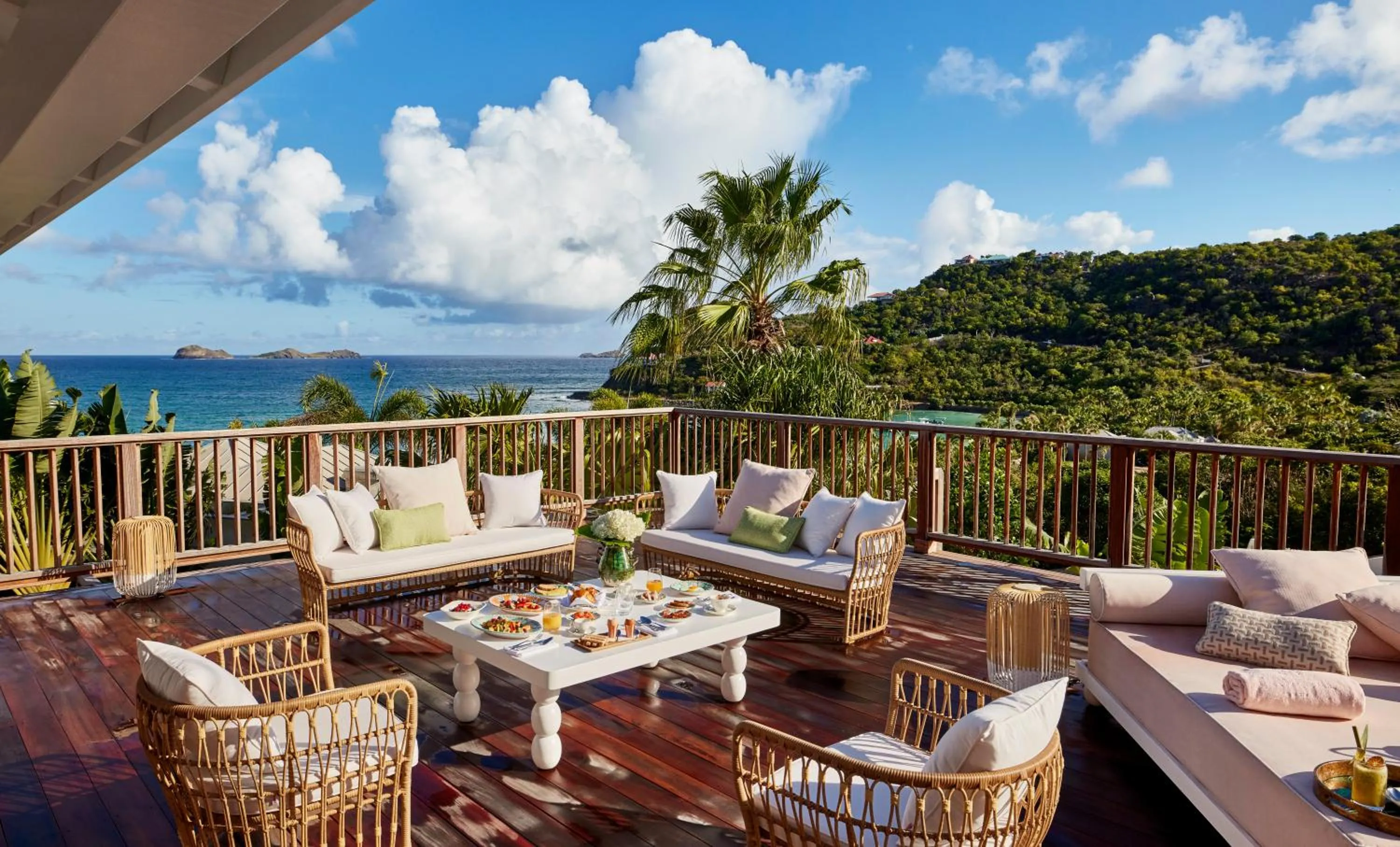 Balcony/Terrace in Tropical Hotel St Barth