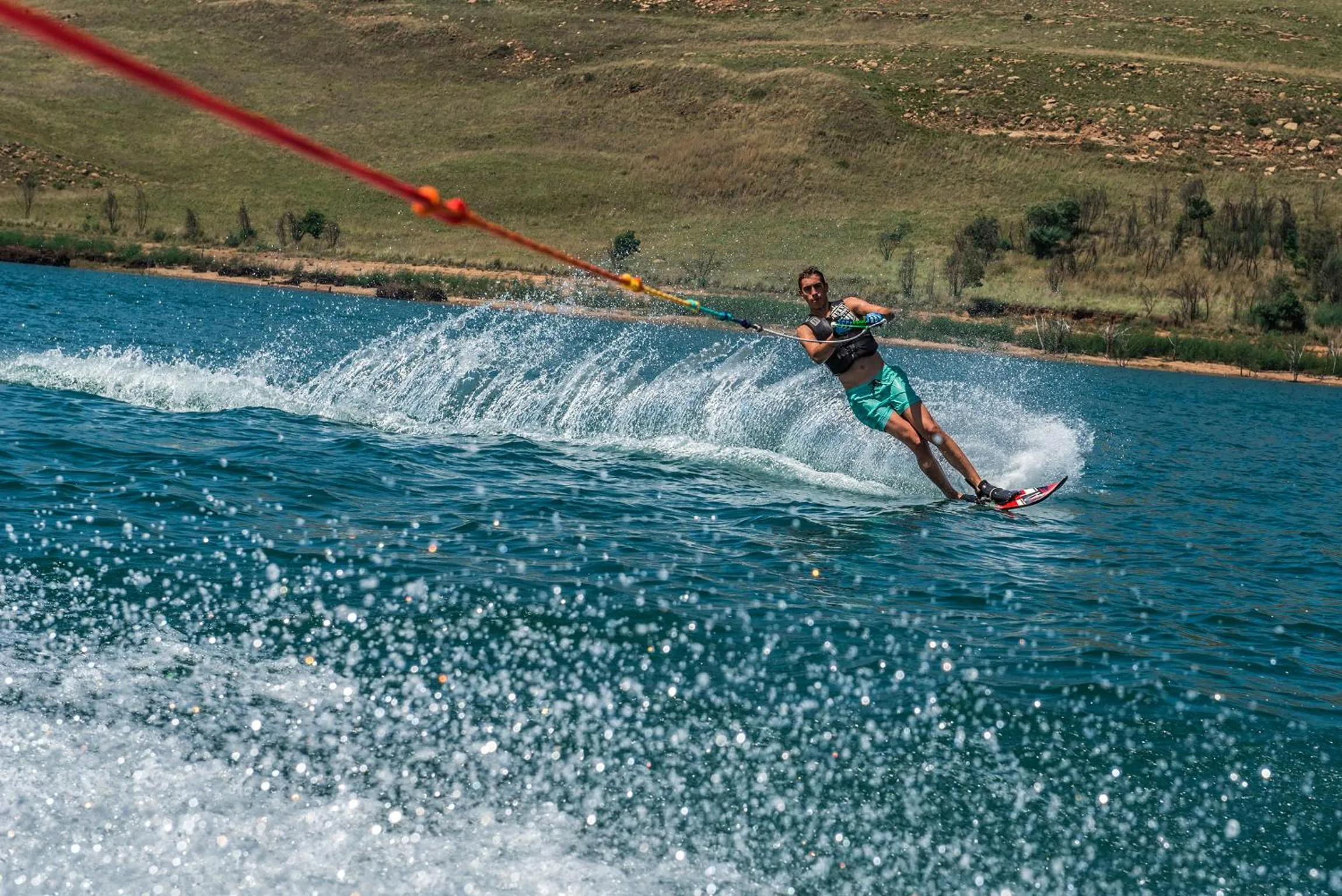 Skiing in First Group Qwantani