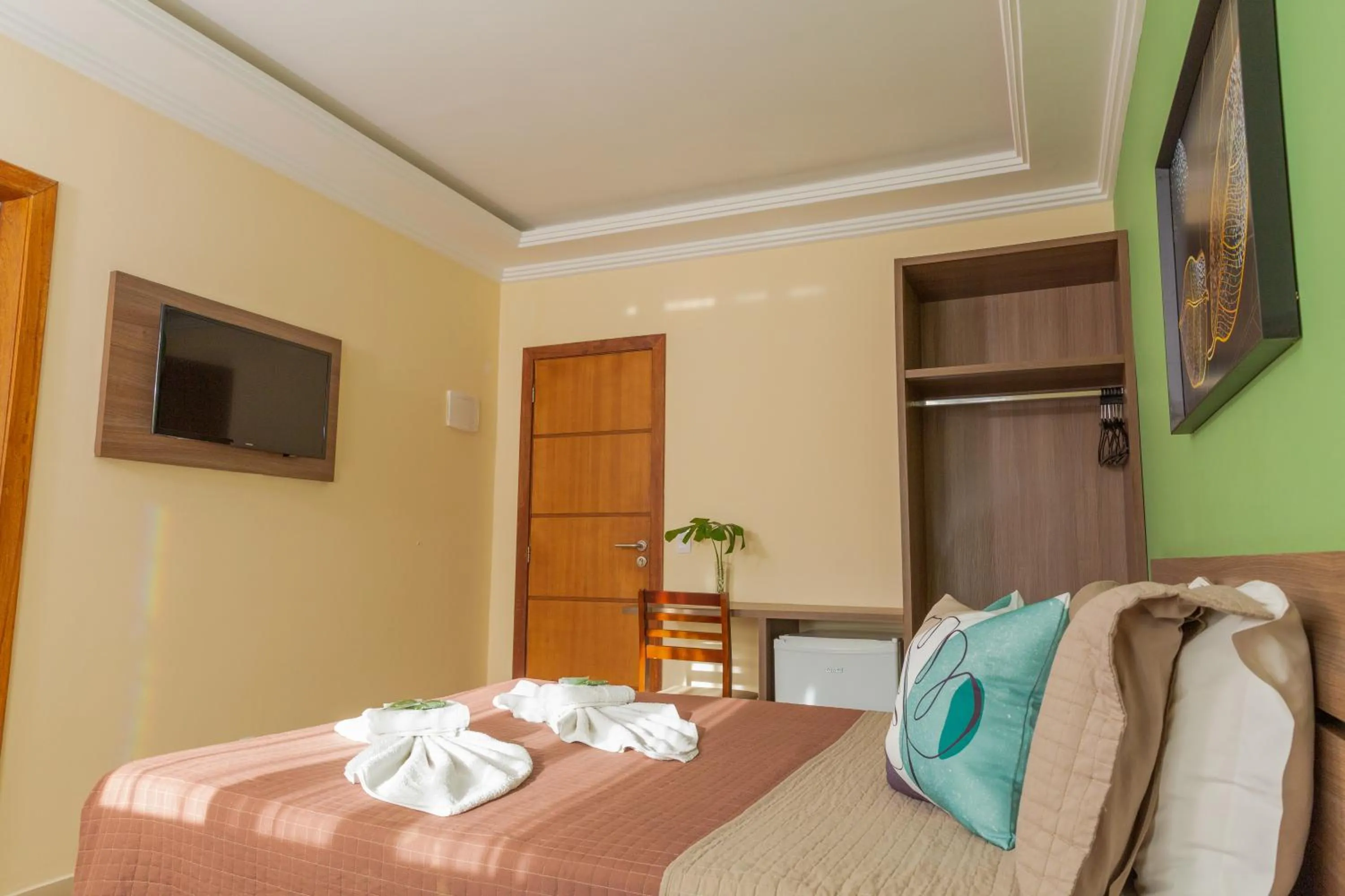 Bed in Pousada Valle Verde