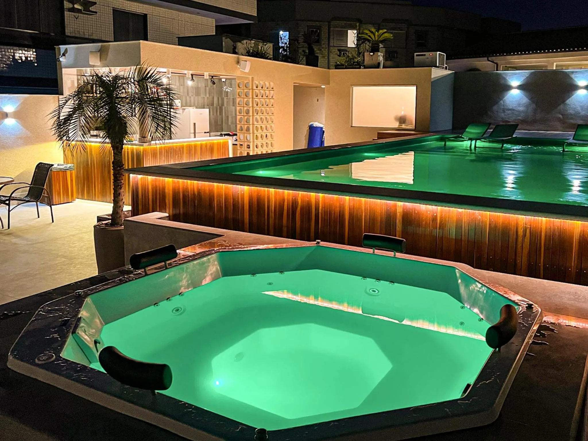 Hot Tub in Pousada Valle Verde