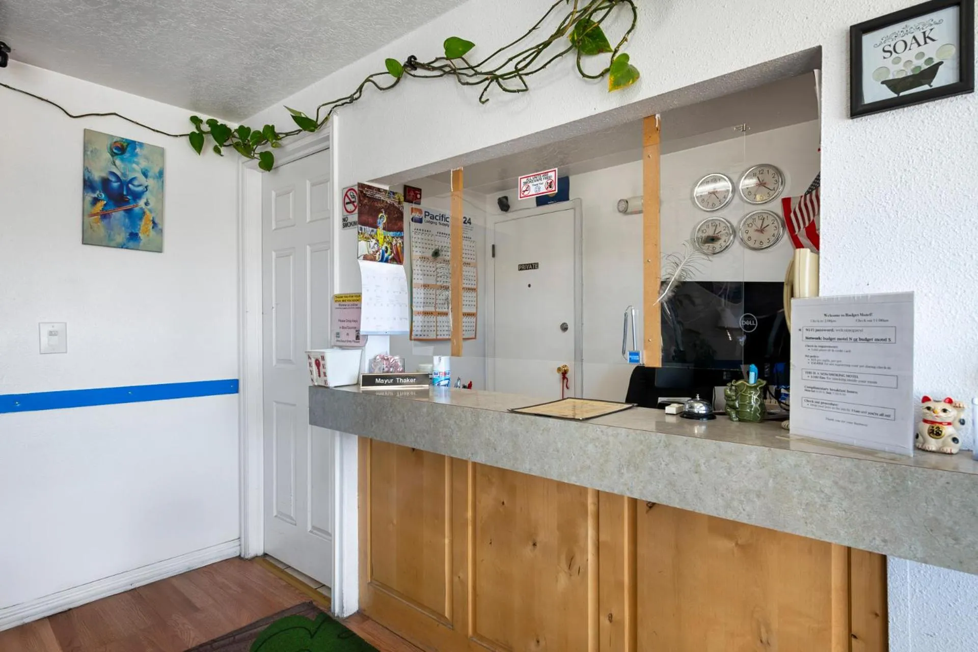 Lobby or reception in Budget Motel - Delta, Utah