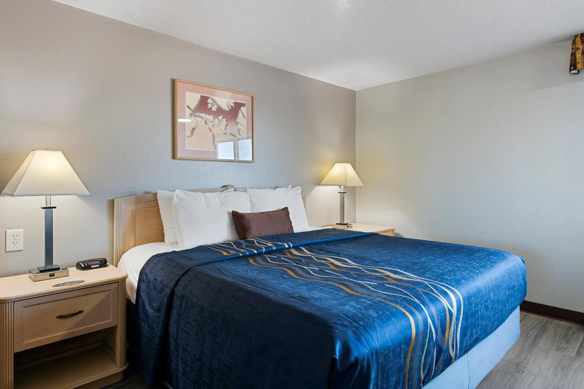 Bed in Budget Motel - Delta, Utah