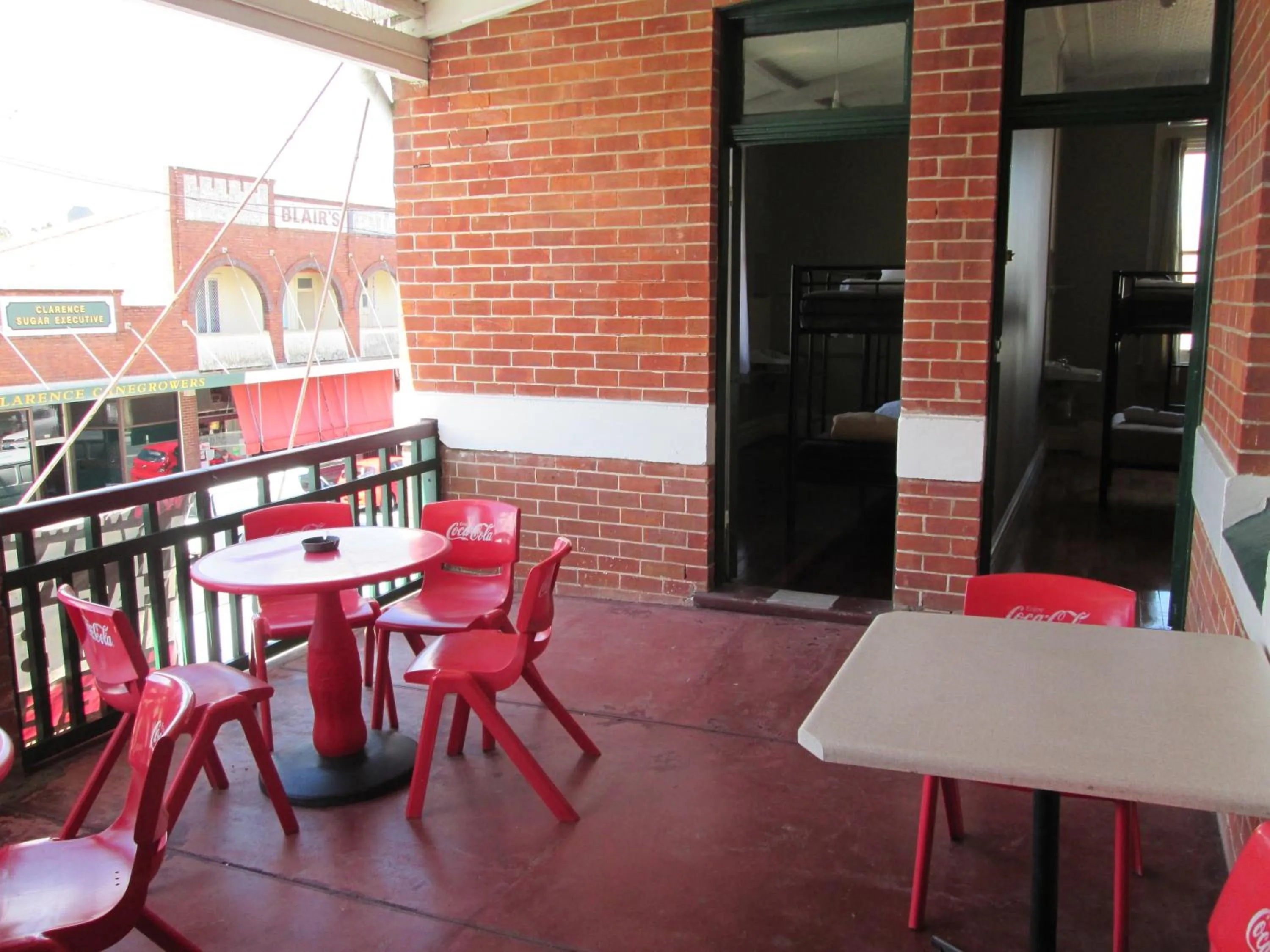 Patio in Maclean Hotel