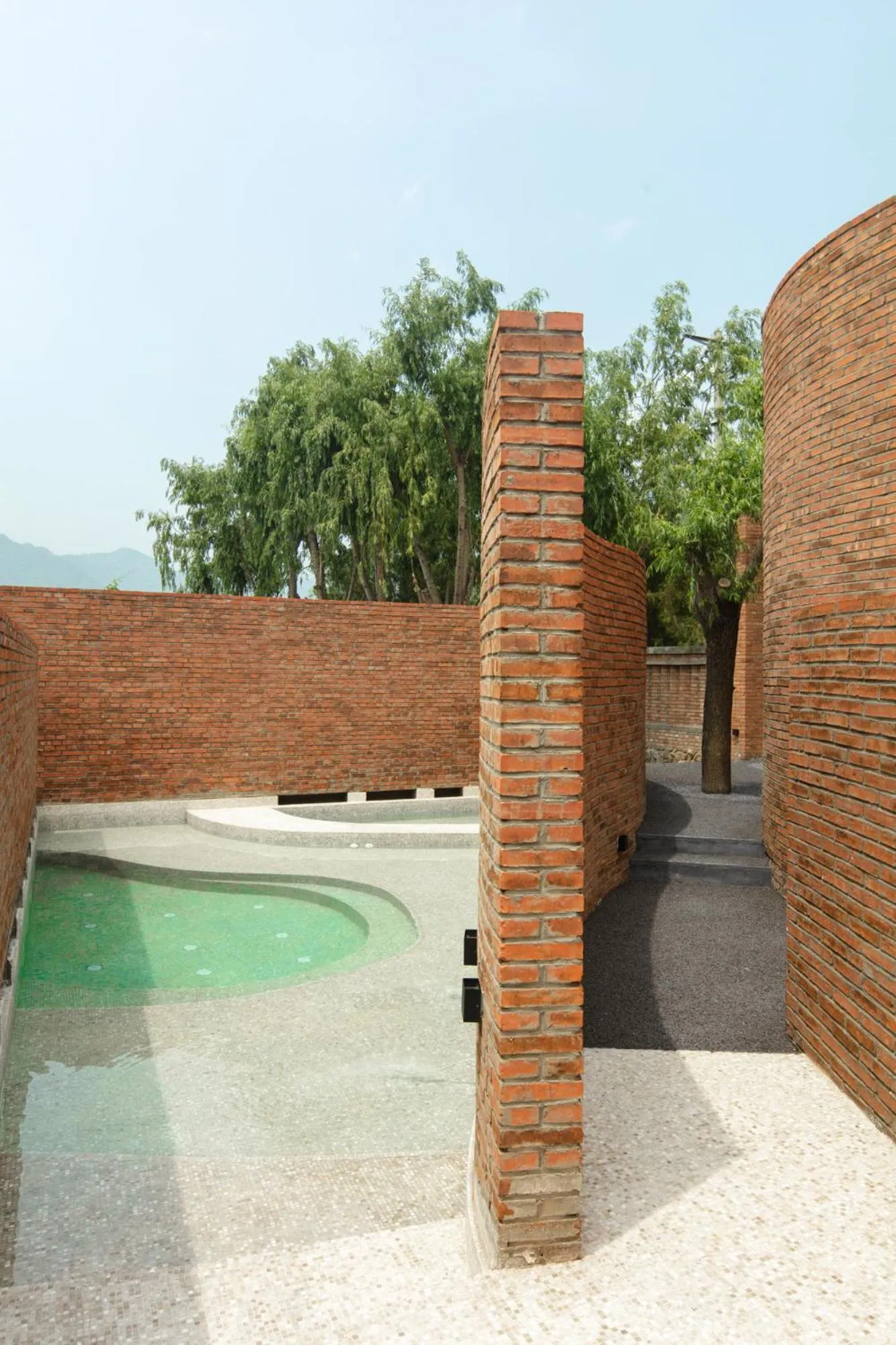 Natural landscape in Brickyard Retreat at Mutianyu Great Wall Adjoin to Mutianyu Great Wall - Room with the View of Great Wall - Jacuzzi with the View of Great Wall - Vehicle Shuttle Service - International Catering - SPA& Nail Beauty Facilities