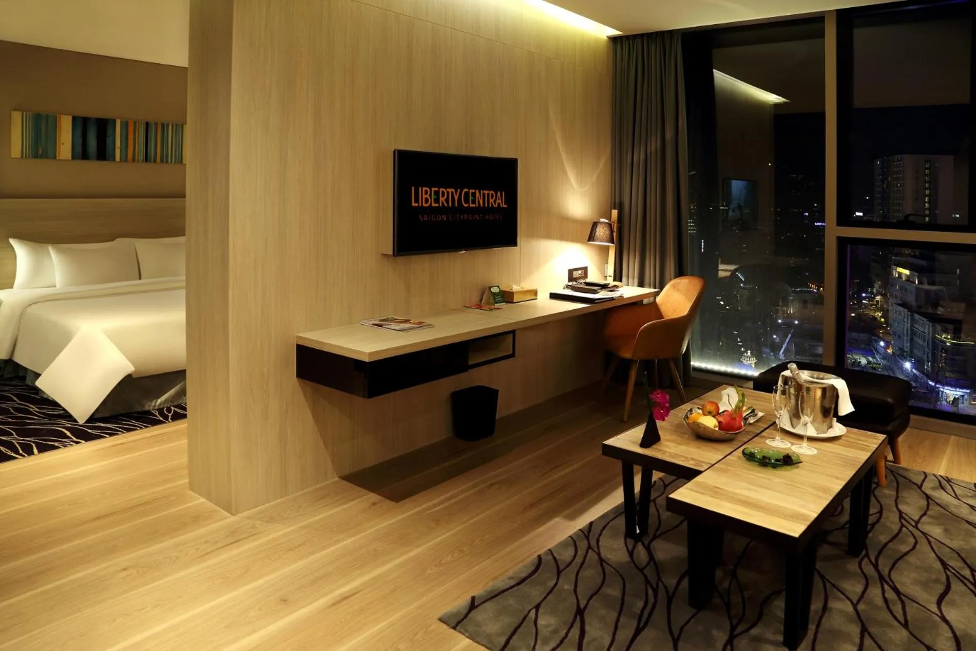 Living room, Bed in Liberty Central Saigon Citypoint