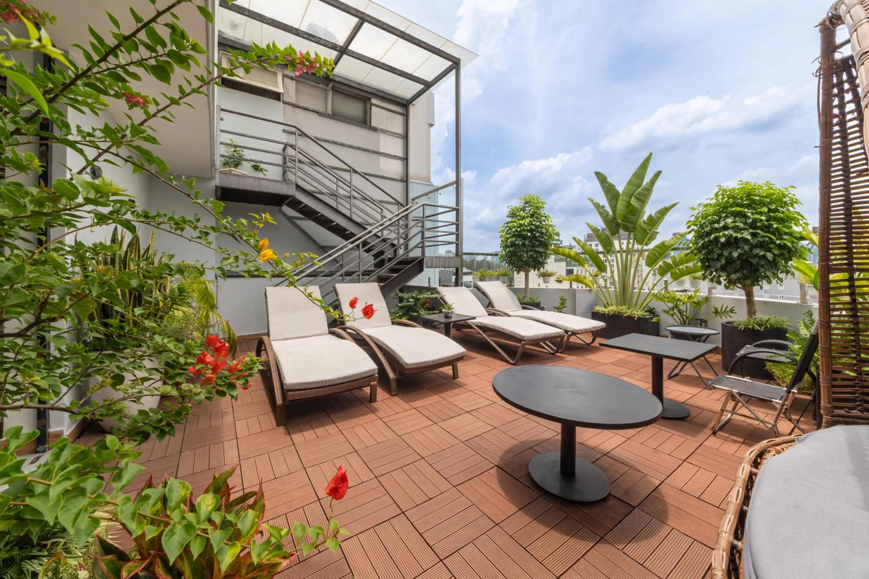 sunbed in A25 Hotel - 55 Lê Anh Xuân