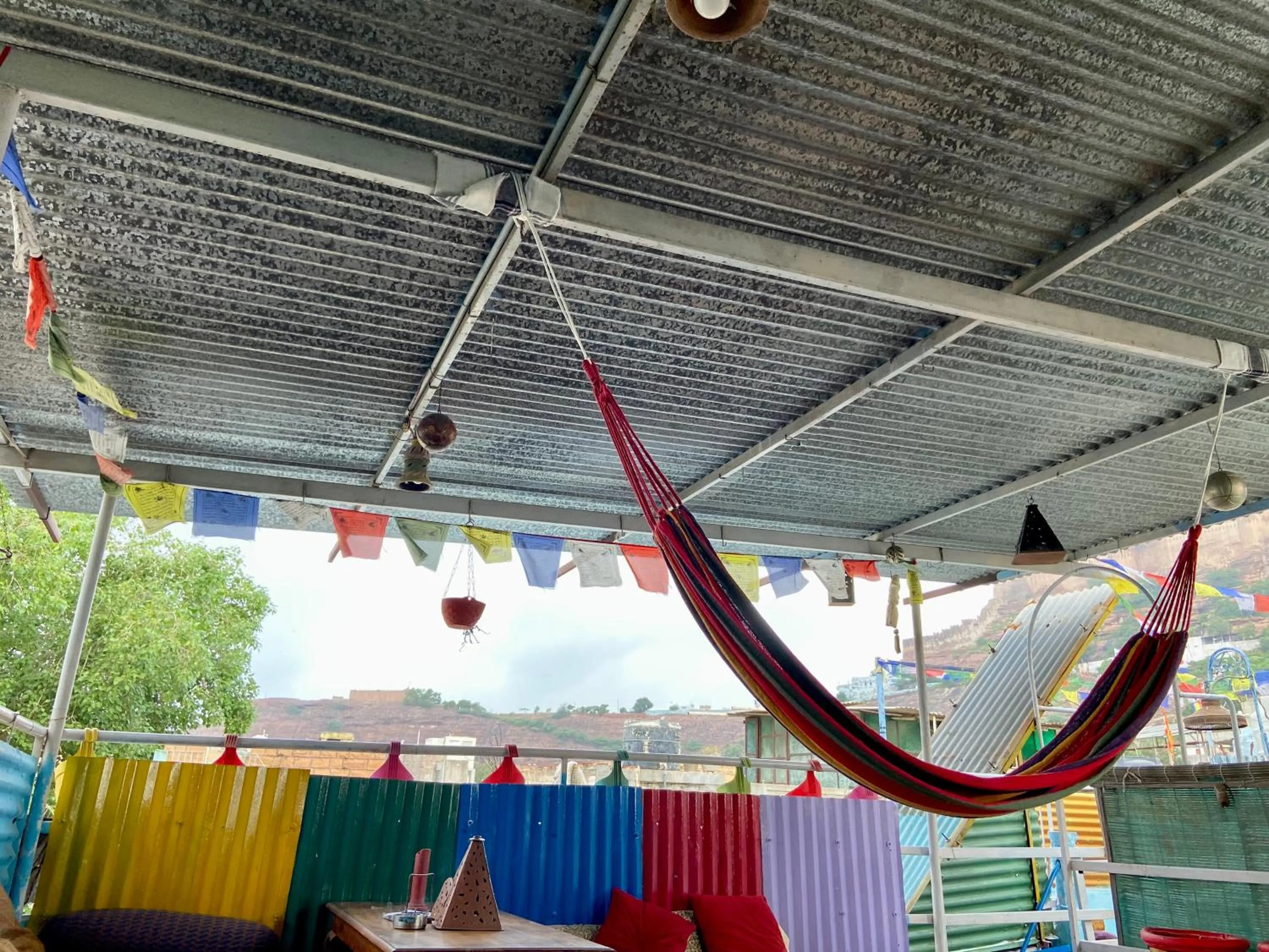 Patio in Bob hostel