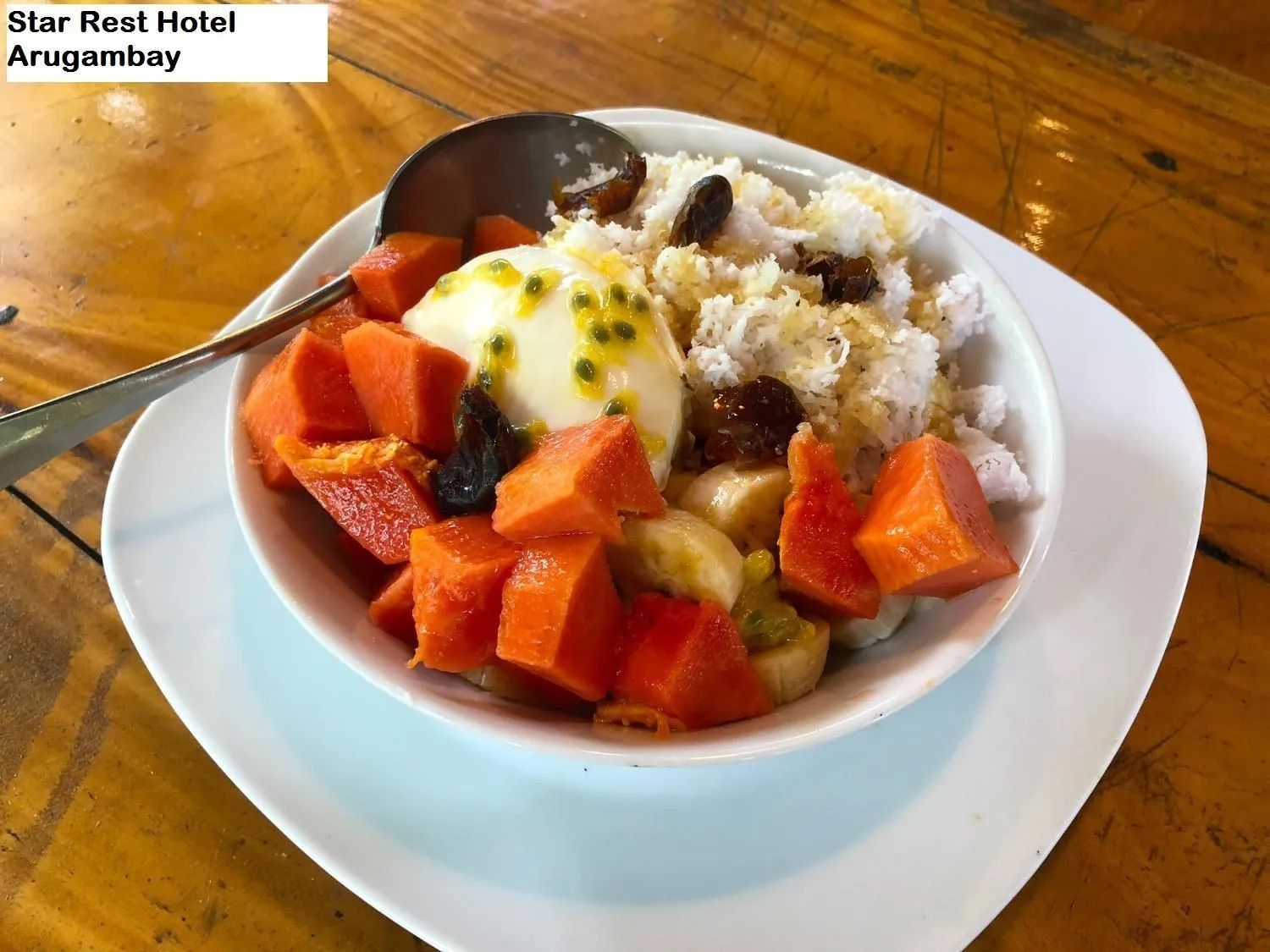 Asian breakfast in Star Rest Beach Hotel