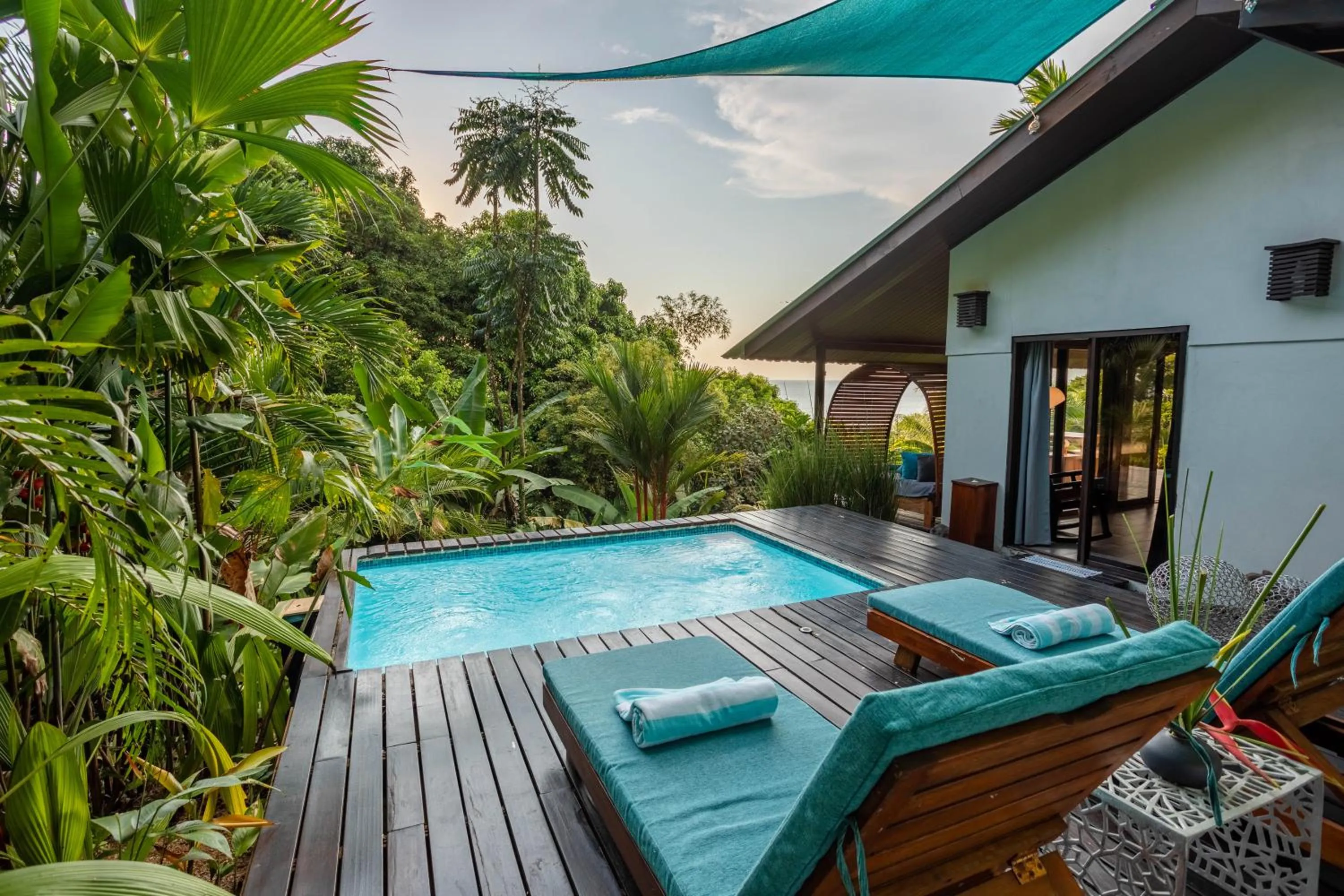 Patio in The Tranquilo Lodge, Adult Only, All meals included