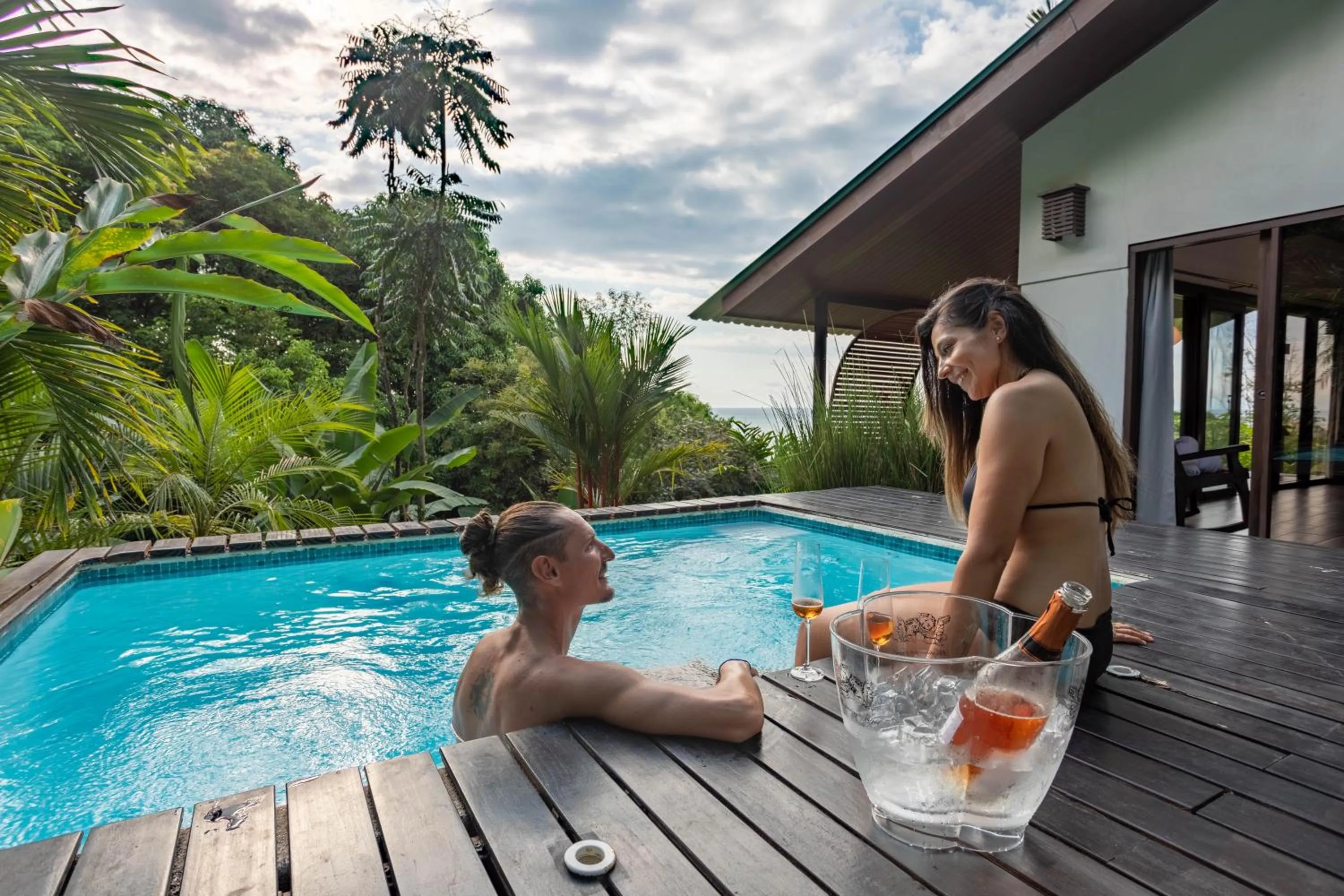 Patio in The Tranquilo Lodge, Adult Only, All meals included
