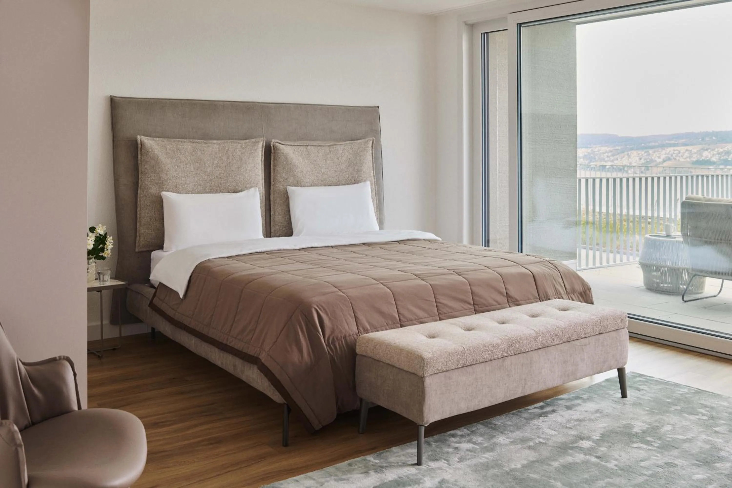 Bedroom, Bed in Belmont Residences lakeview in Horgen Zürich Zug Pfäffikon