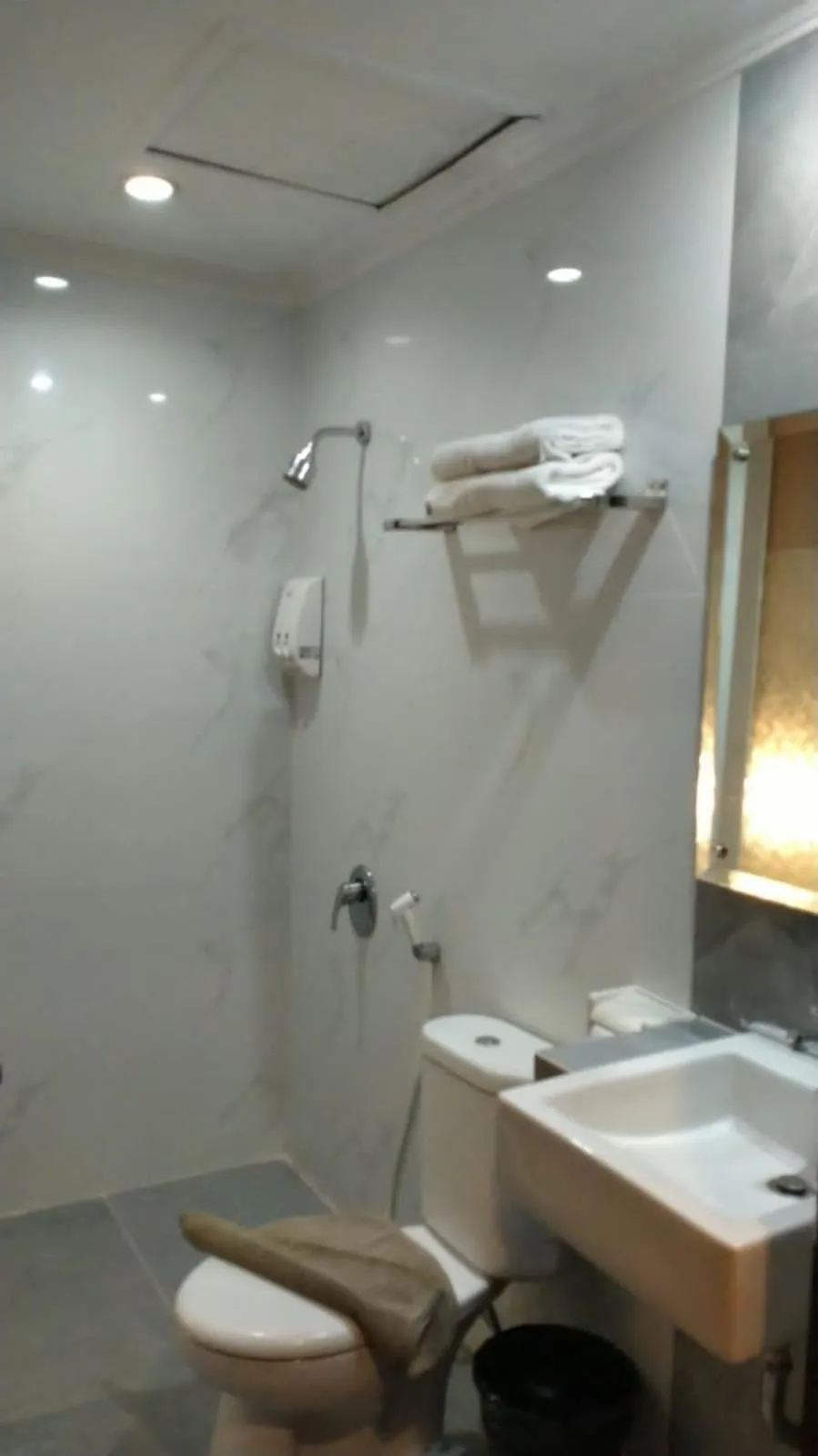 Shower in Laxston Hotel