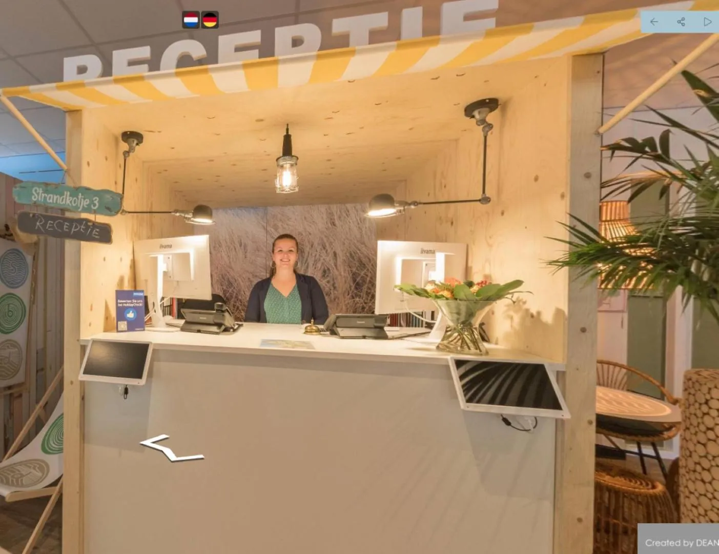 Lobby or reception in Strandhotel Bos en Duin