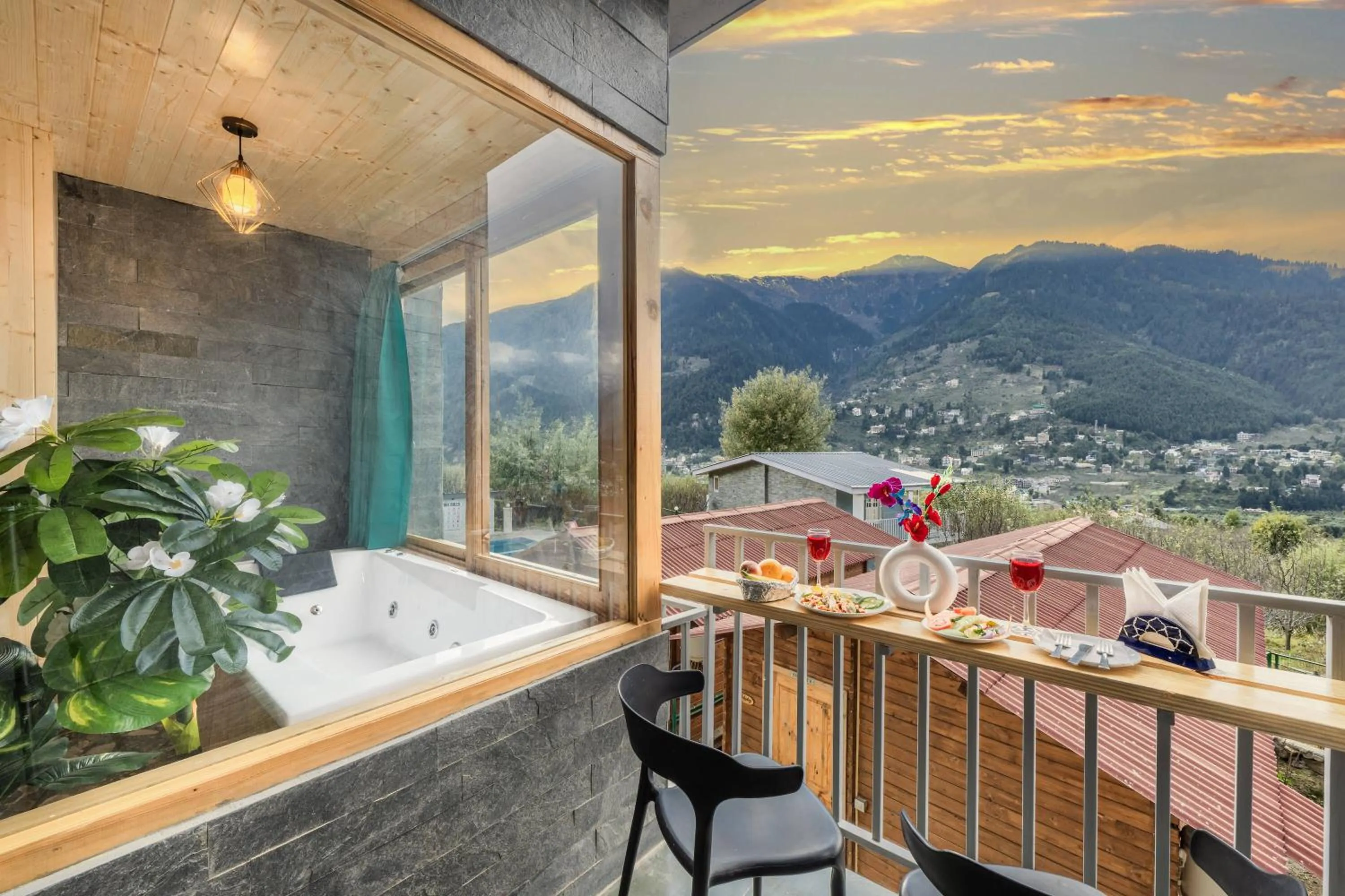View (from property/room) in Echor Himalayan Heights Luxe Resort & Spa, Manali