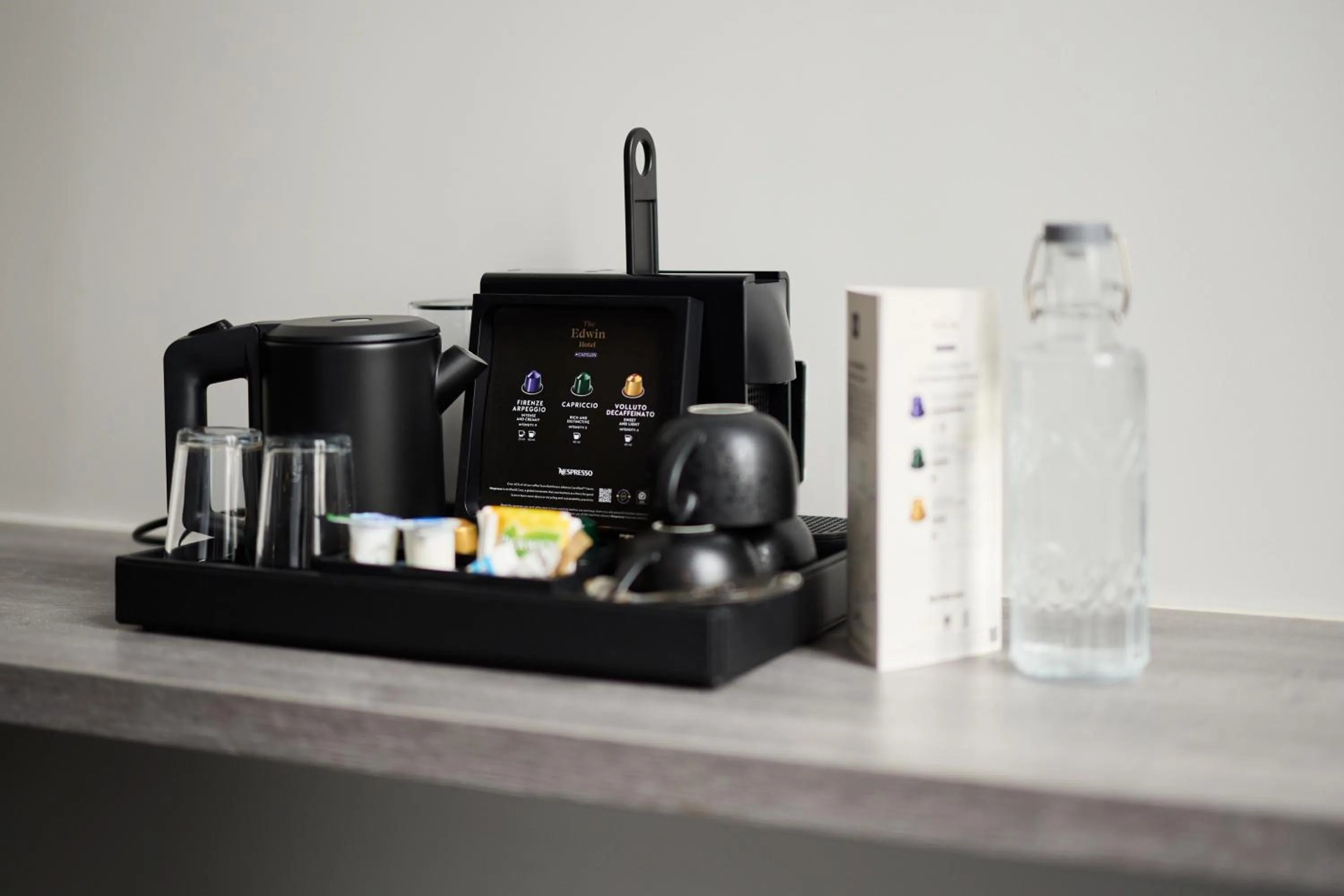 Coffee/tea facilities in The Edwin Hotel