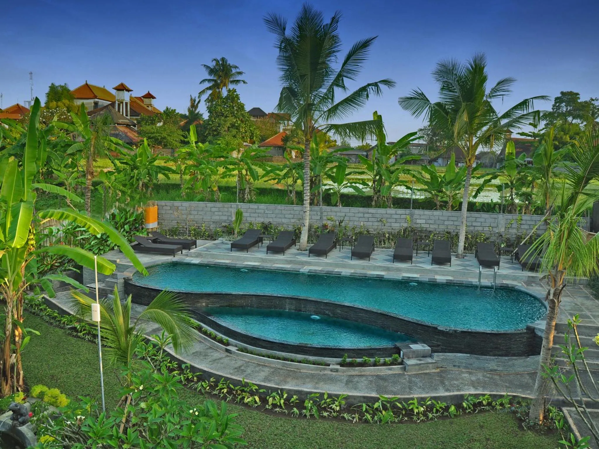 Swimming pool in Bucu Guest House