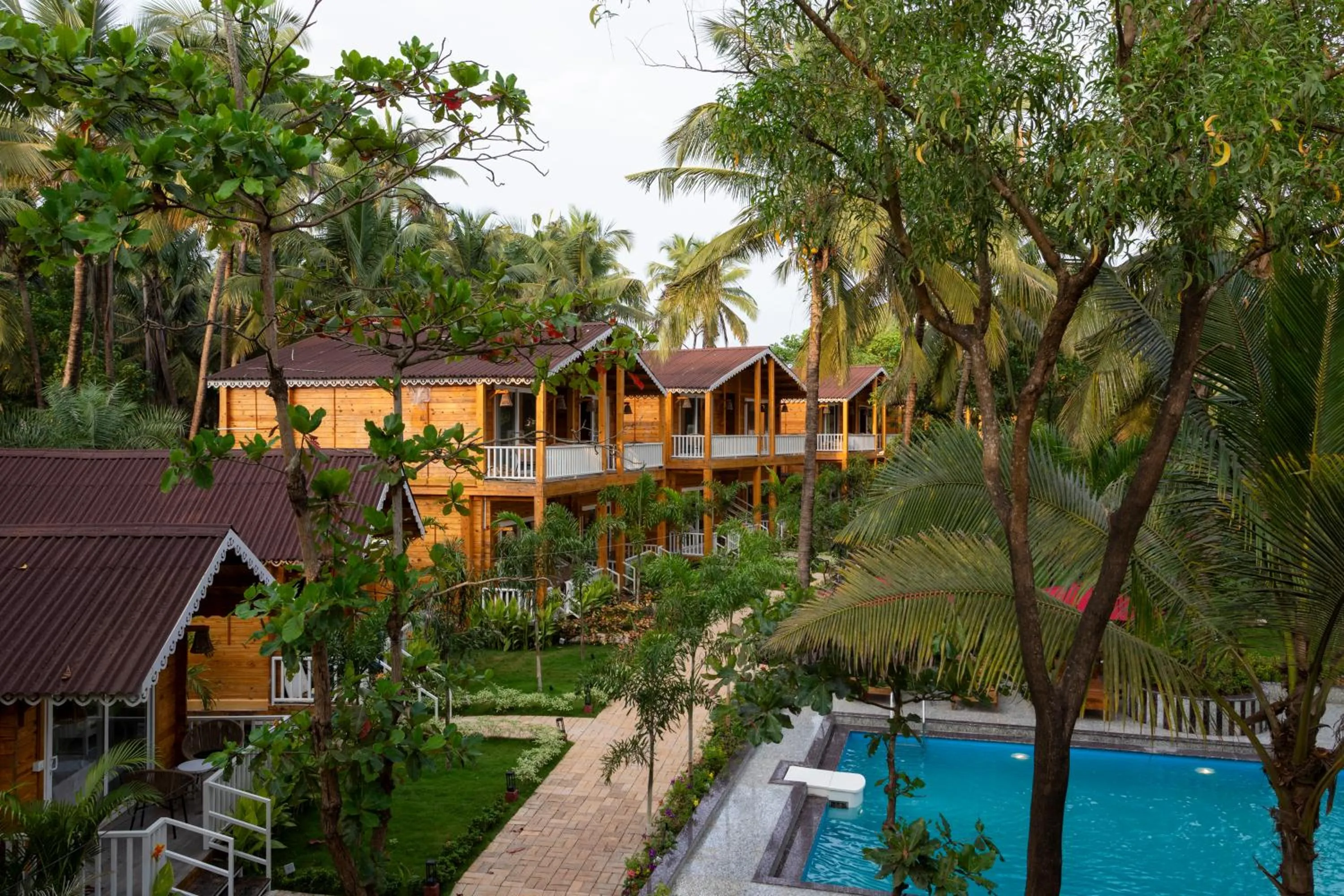 Pool view in Aralea Beach Resort By Stone Wood Premier