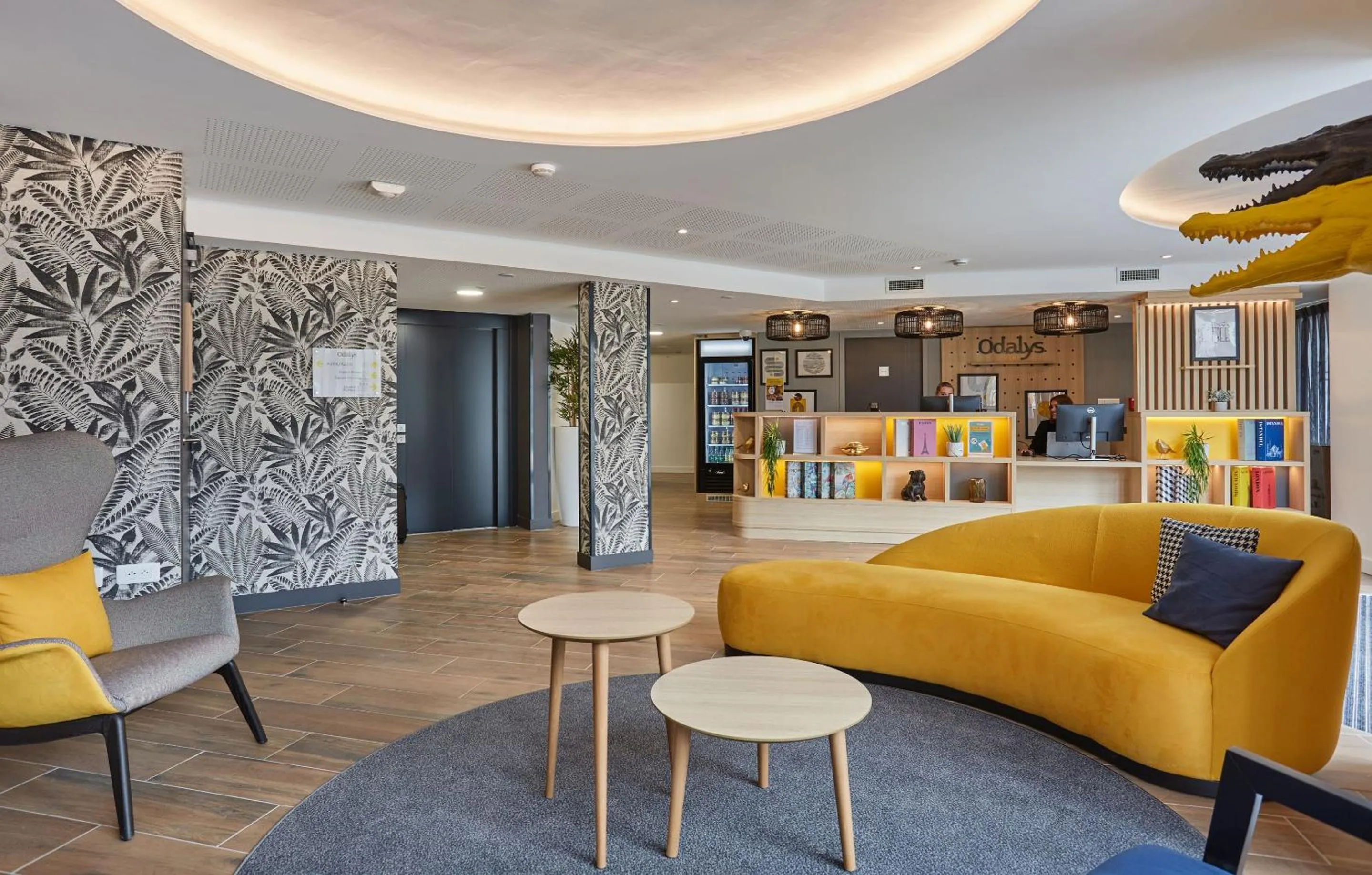 Lobby or reception in Appart'hôtel Odalys City - Nîmes Arènes - Palais des Congrès