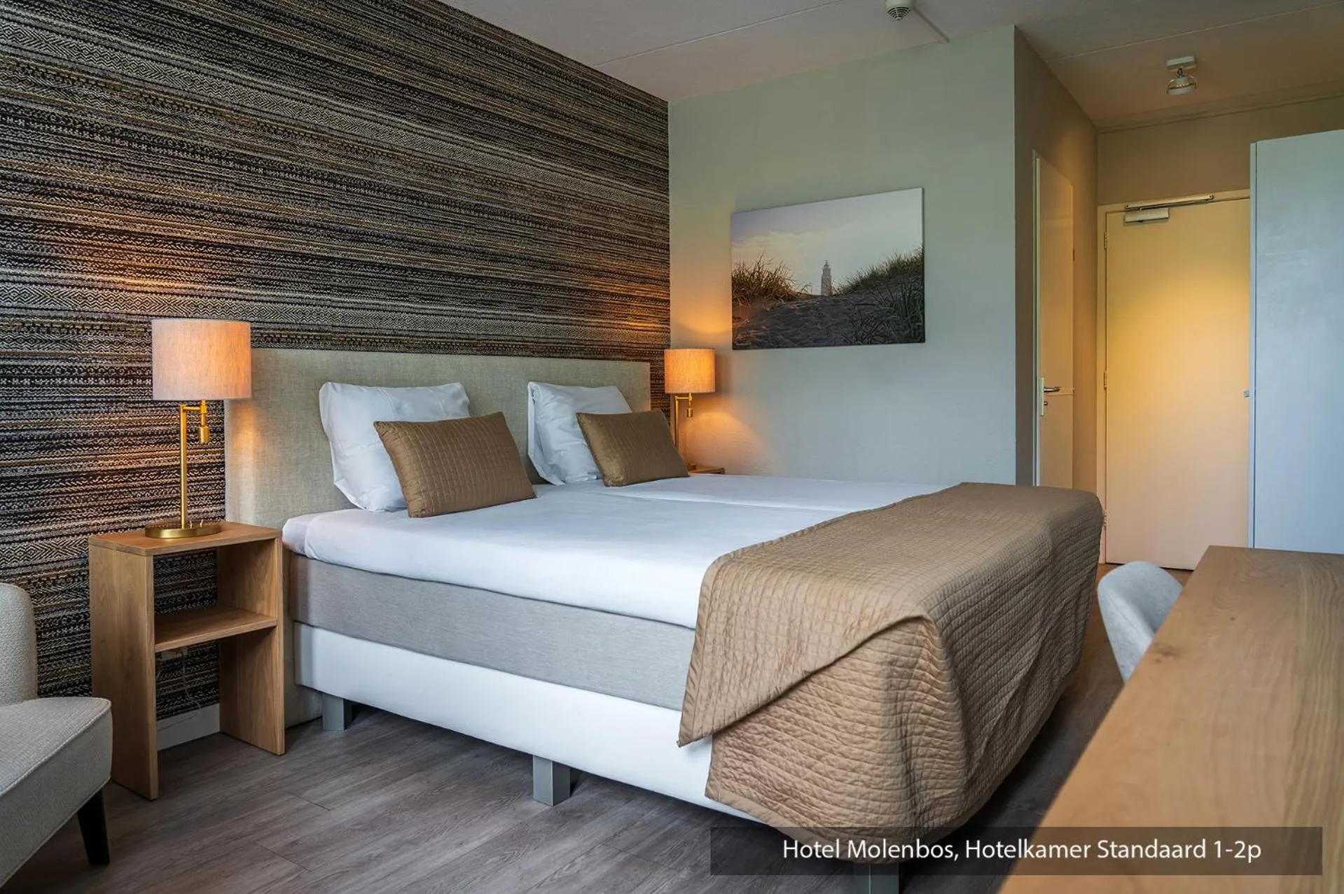 Bedroom, Bed in Hotel Molenbos Texel