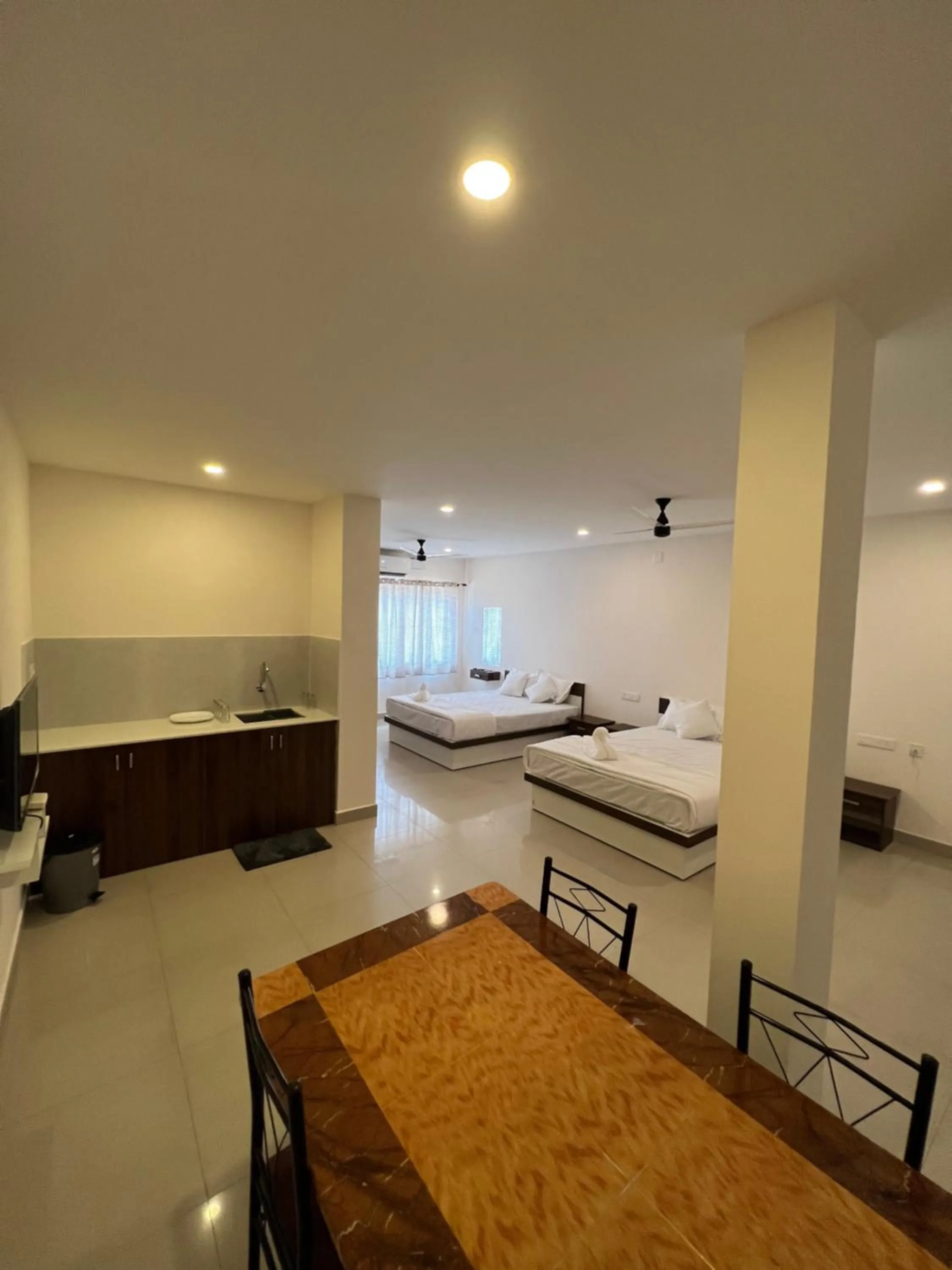 Bed in Heres Haut Residency