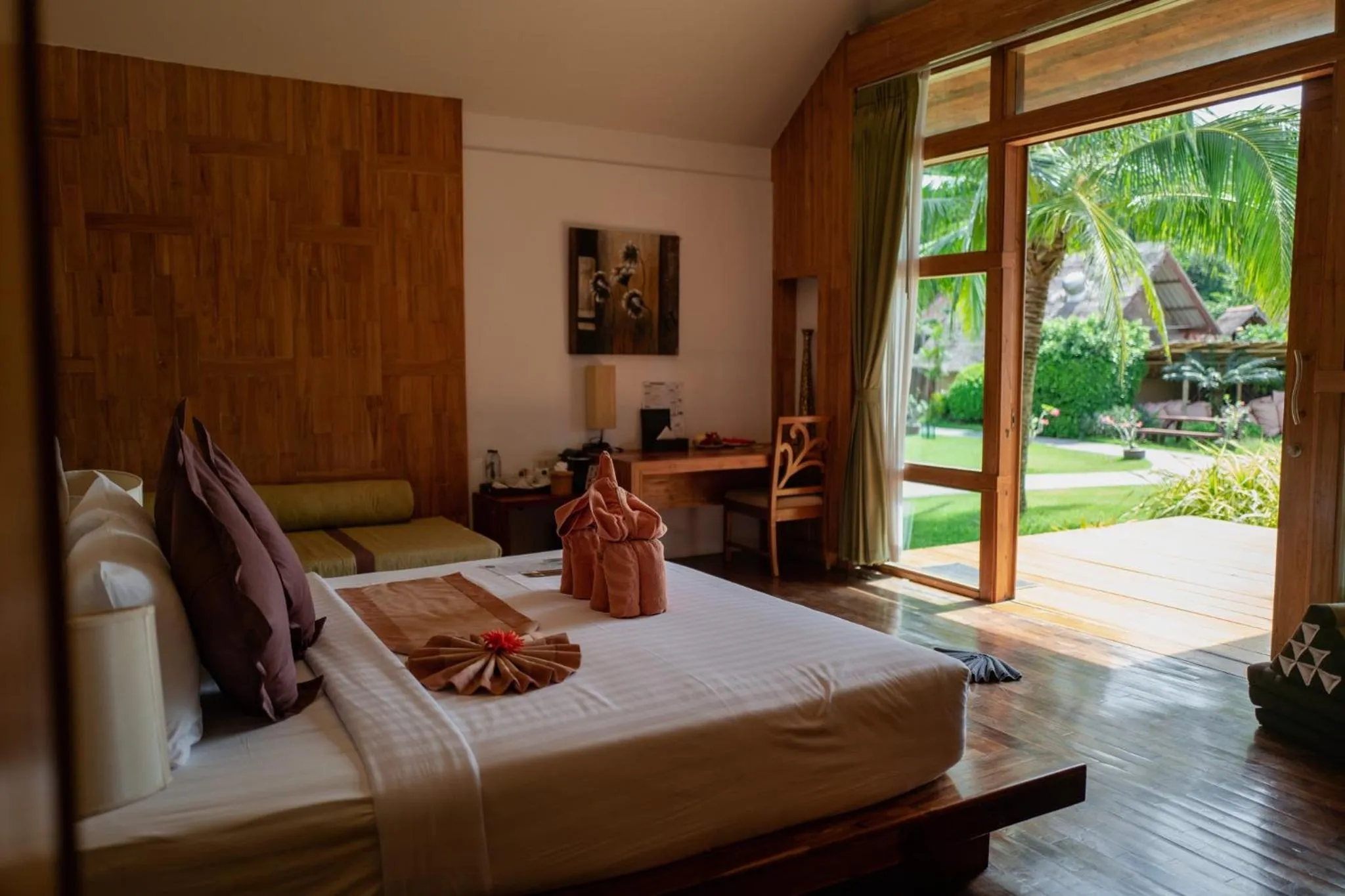 Bed in Bundhaya Villas