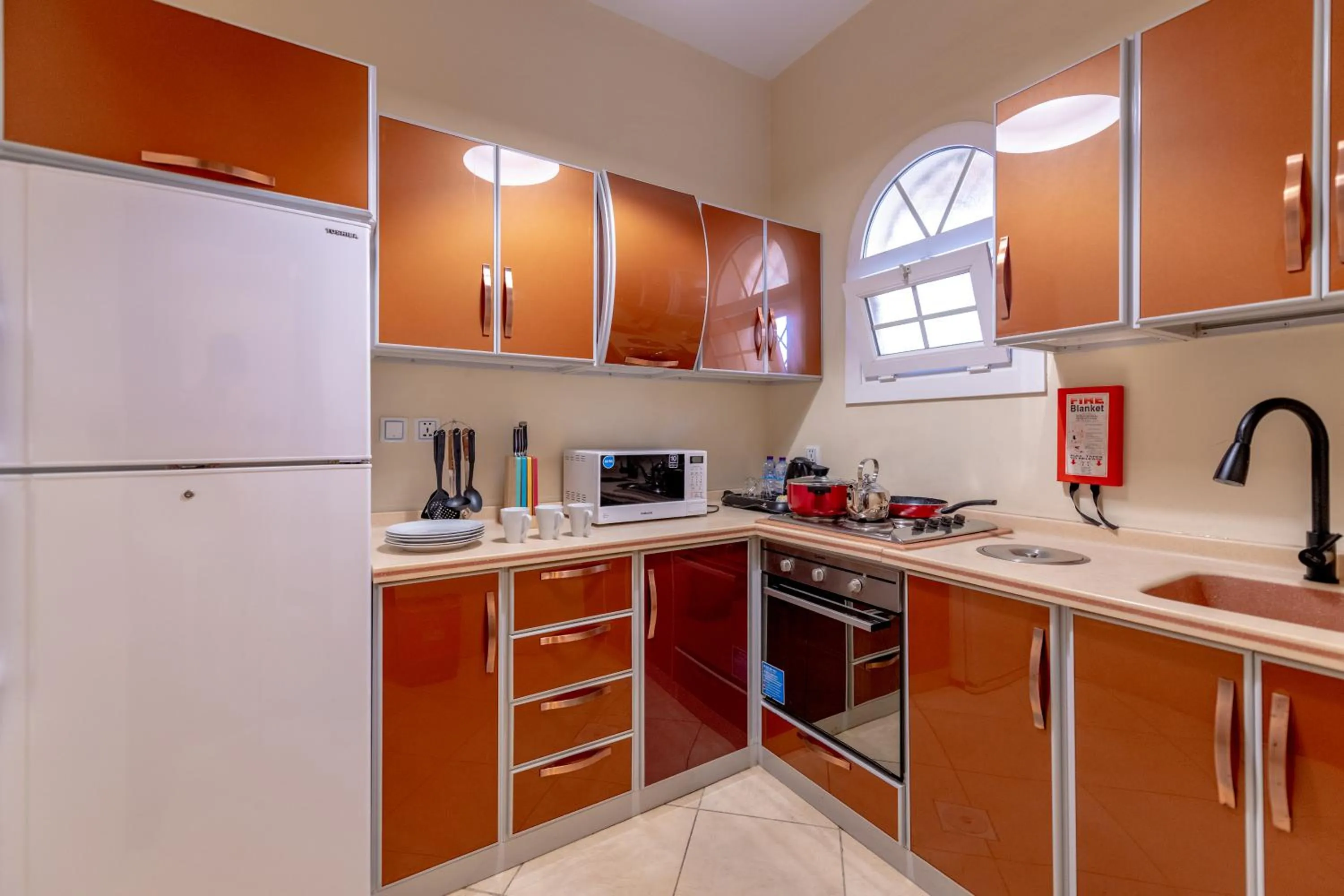 Kitchen or kitchenette in Meral Oasis Resort Taif