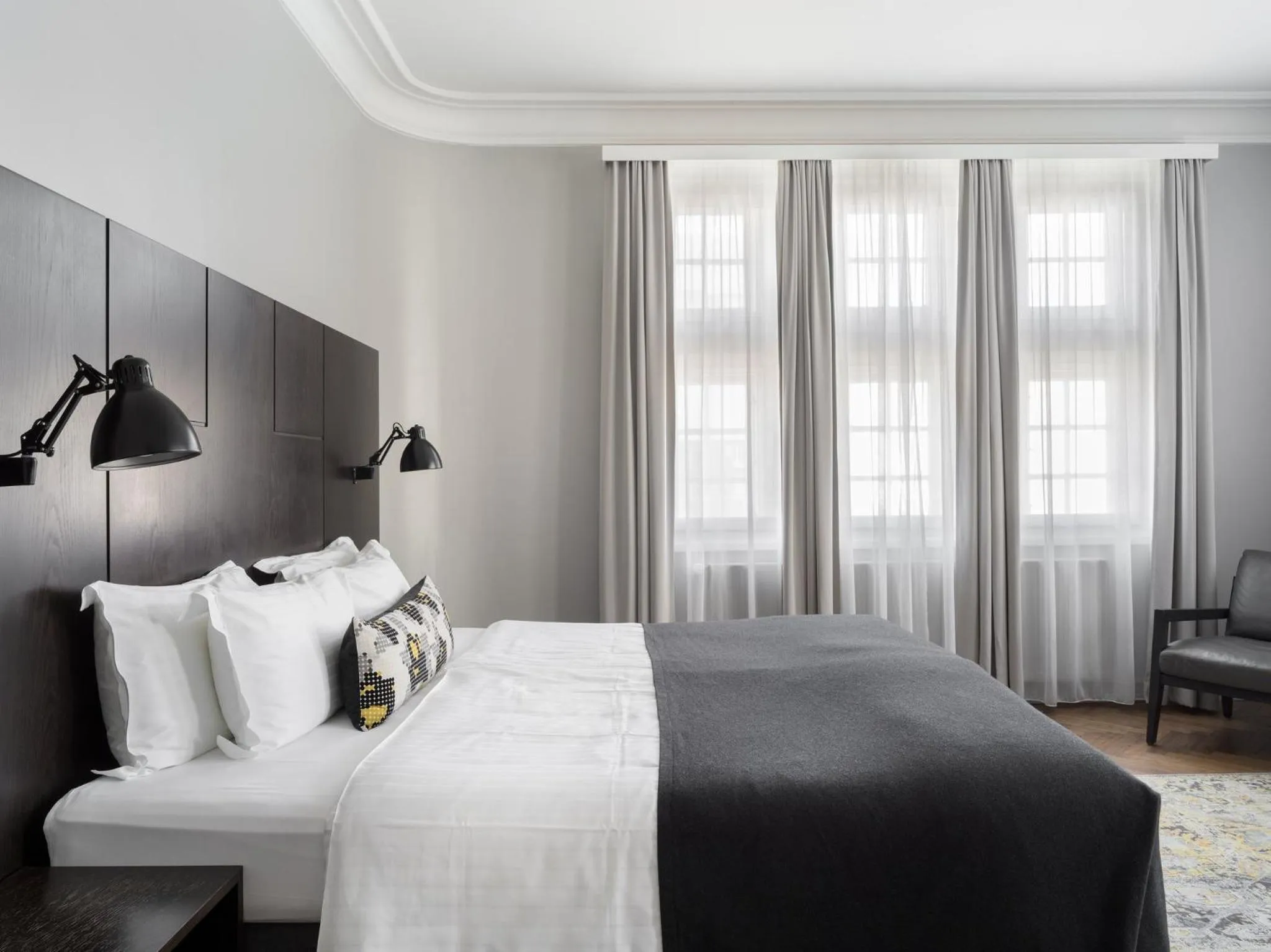 Bedroom, Bed in Apótek Hotel Reykjavík by Keahotels