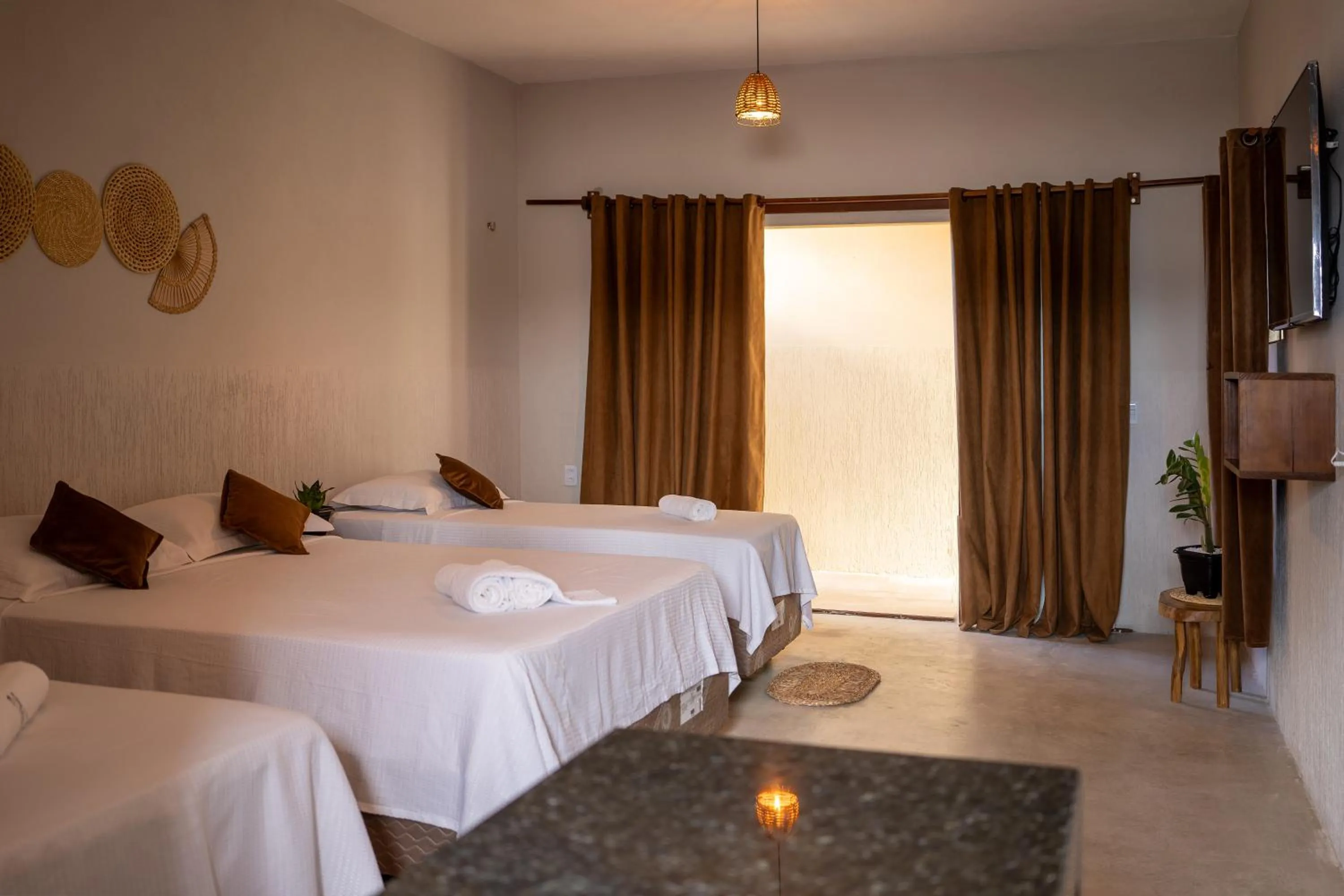 Bed in Pousada Rota do Kite Preá