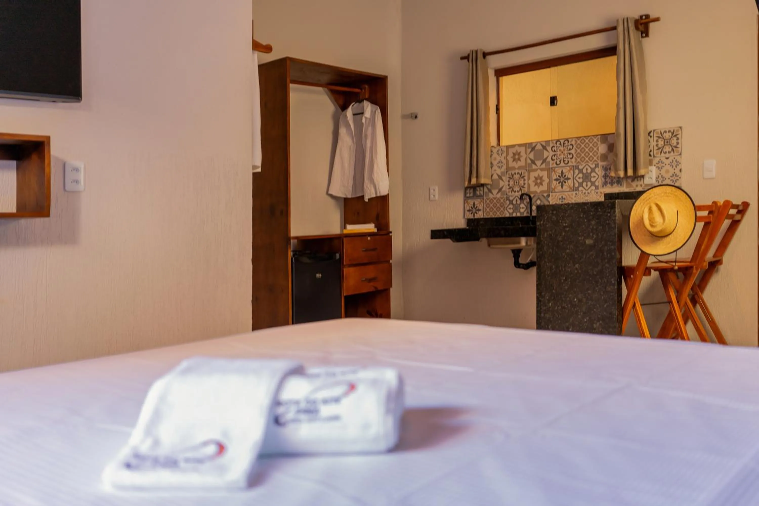 Bed in Pousada Rota do Kite Preá