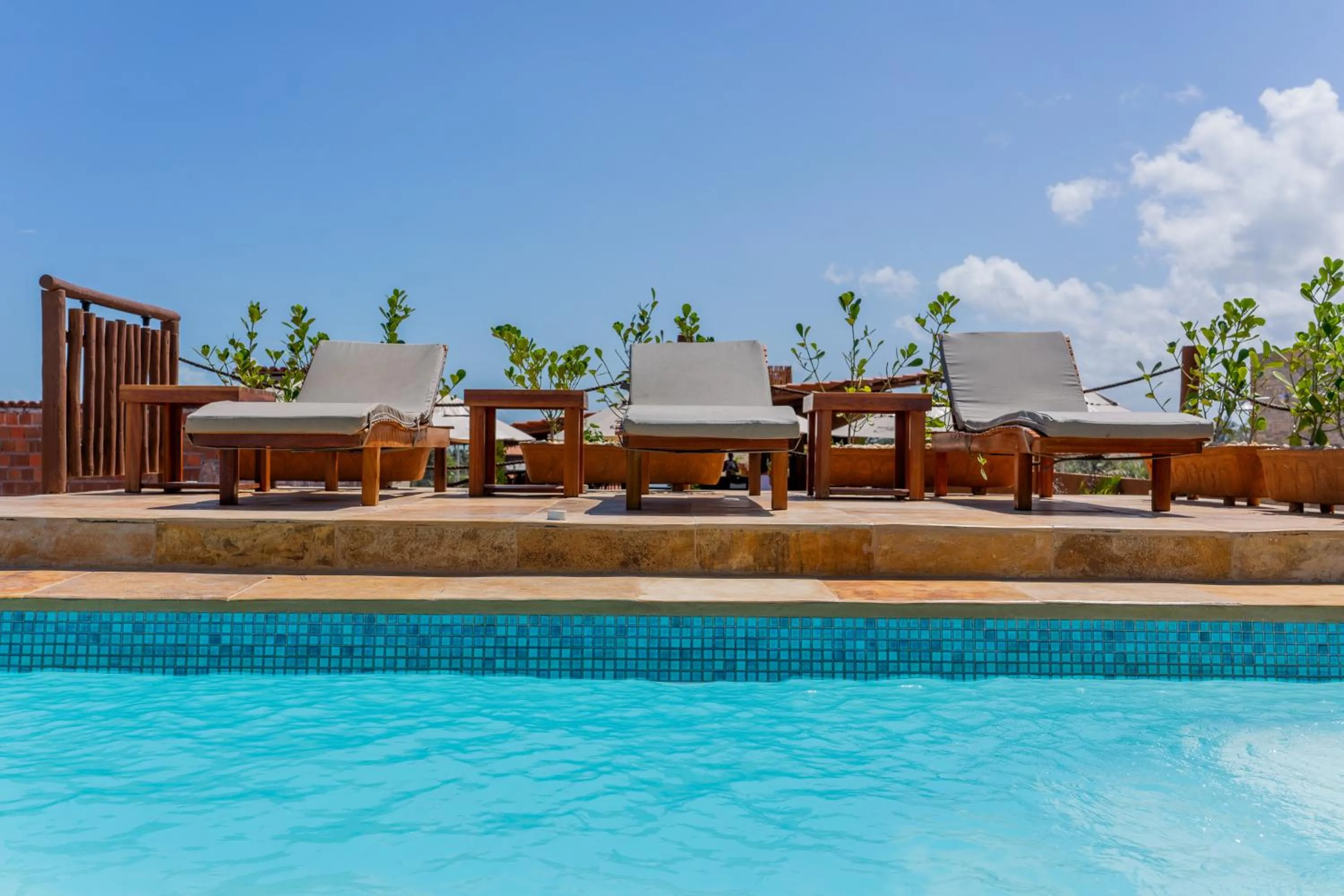 Swimming pool in Pousada Rota do Kite Preá