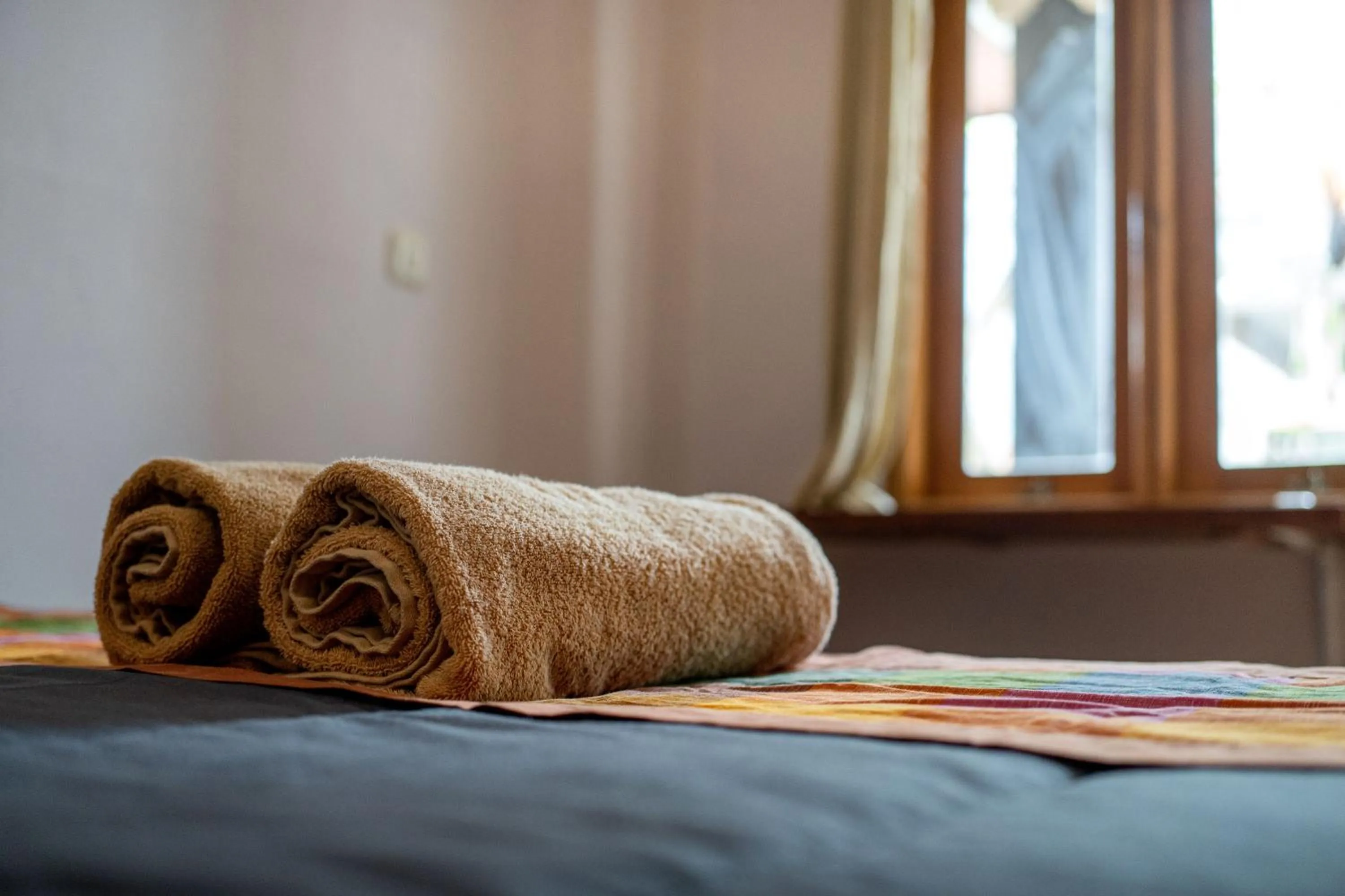 Bed in Suarsena House Ubud