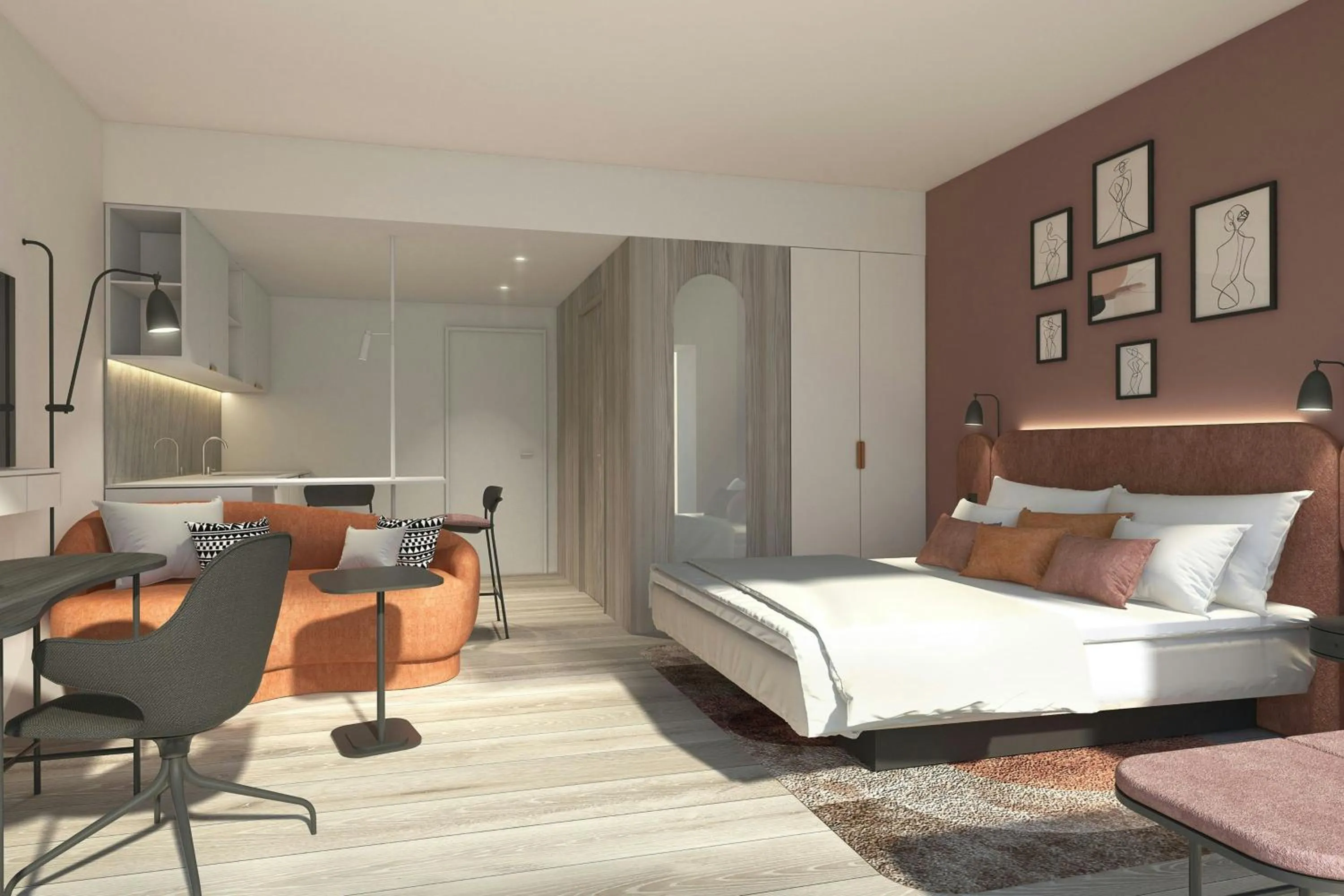 Photo of the whole room, Bed in Residence Inn by Marriott Copenhagen Nordhavn