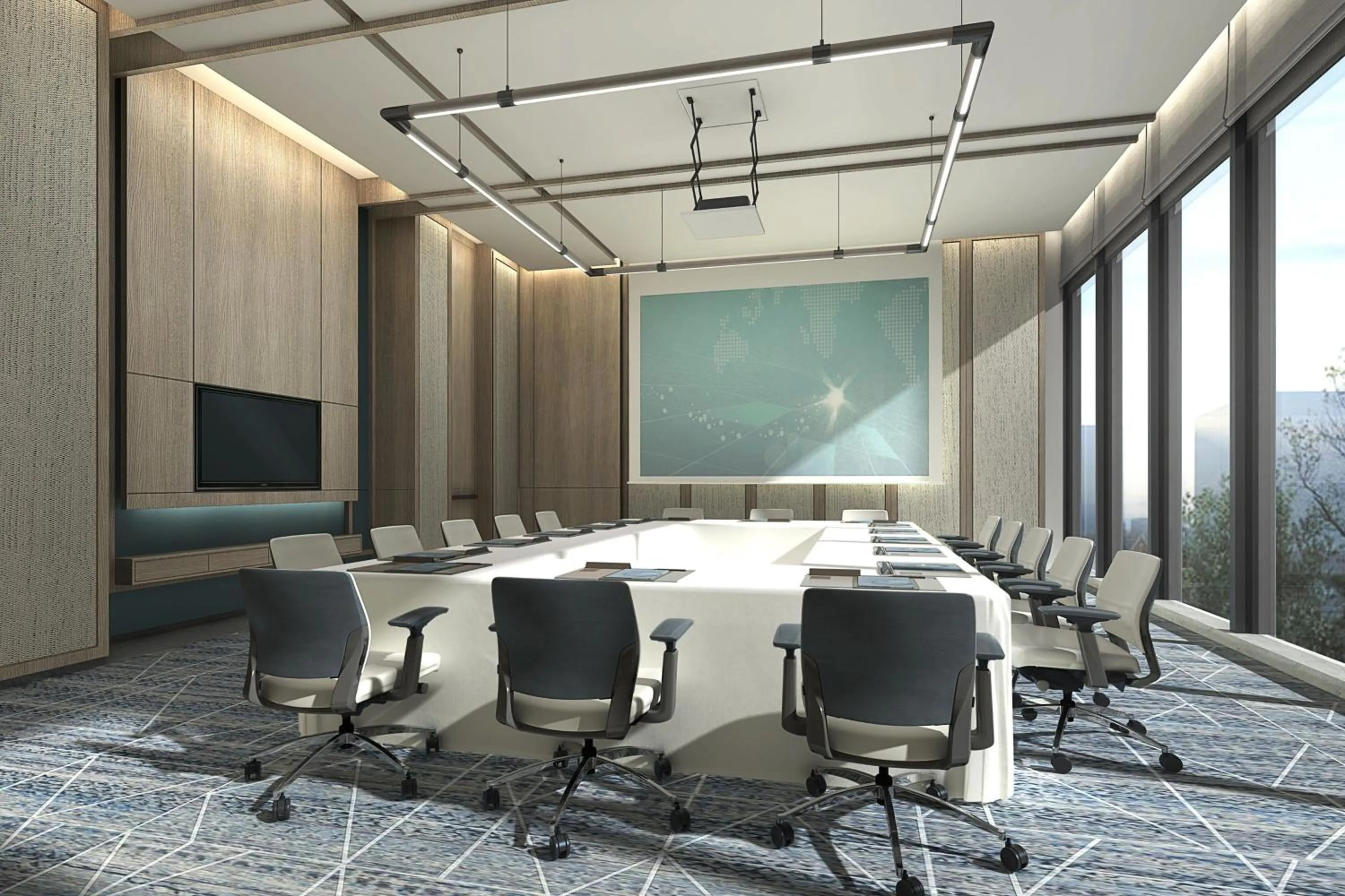 Meeting/conference room in Wuhan Marriott Hotel Wuchang