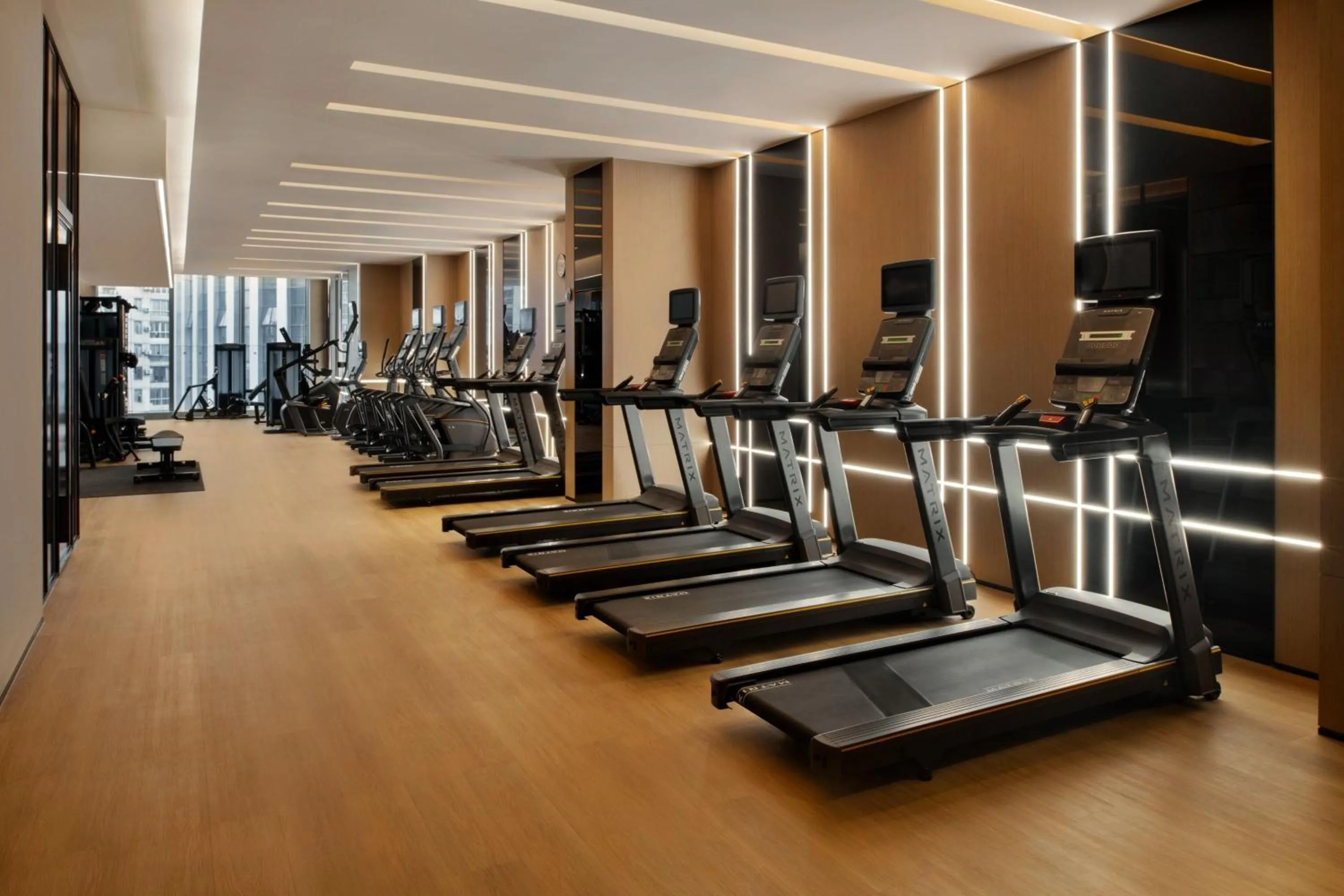 Fitness centre/facilities in Wuhan Marriott Hotel Wuchang