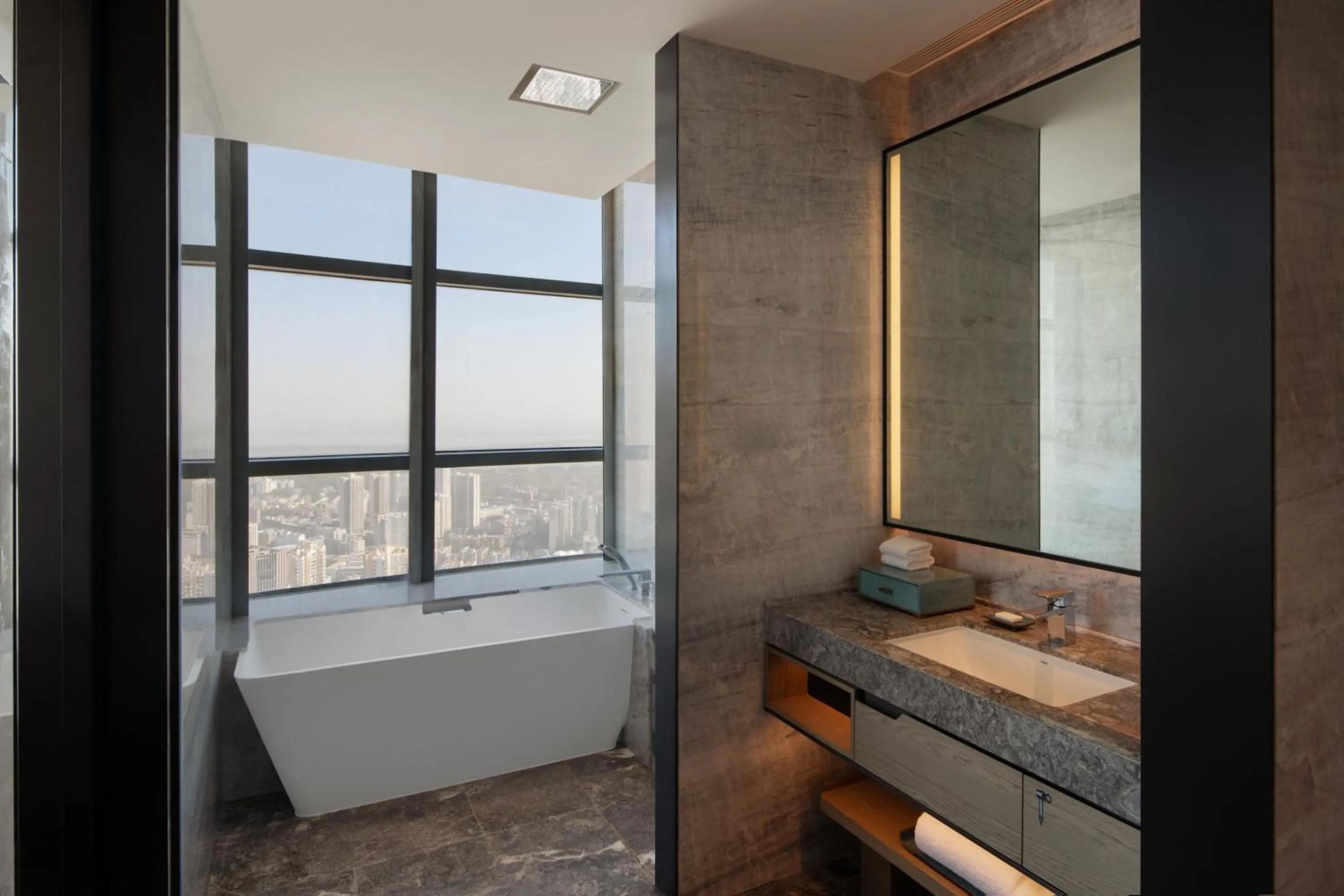 Photo of the whole room in Wuhan Marriott Hotel Wuchang