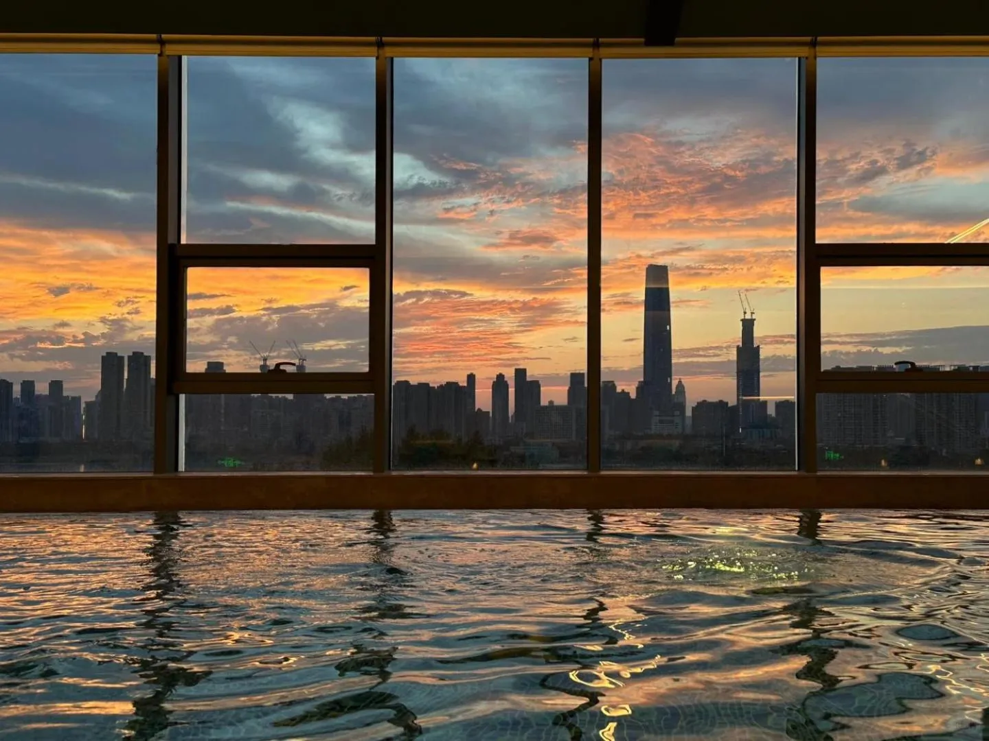 Swimming pool in Wuhan Marriott Hotel Wuchang