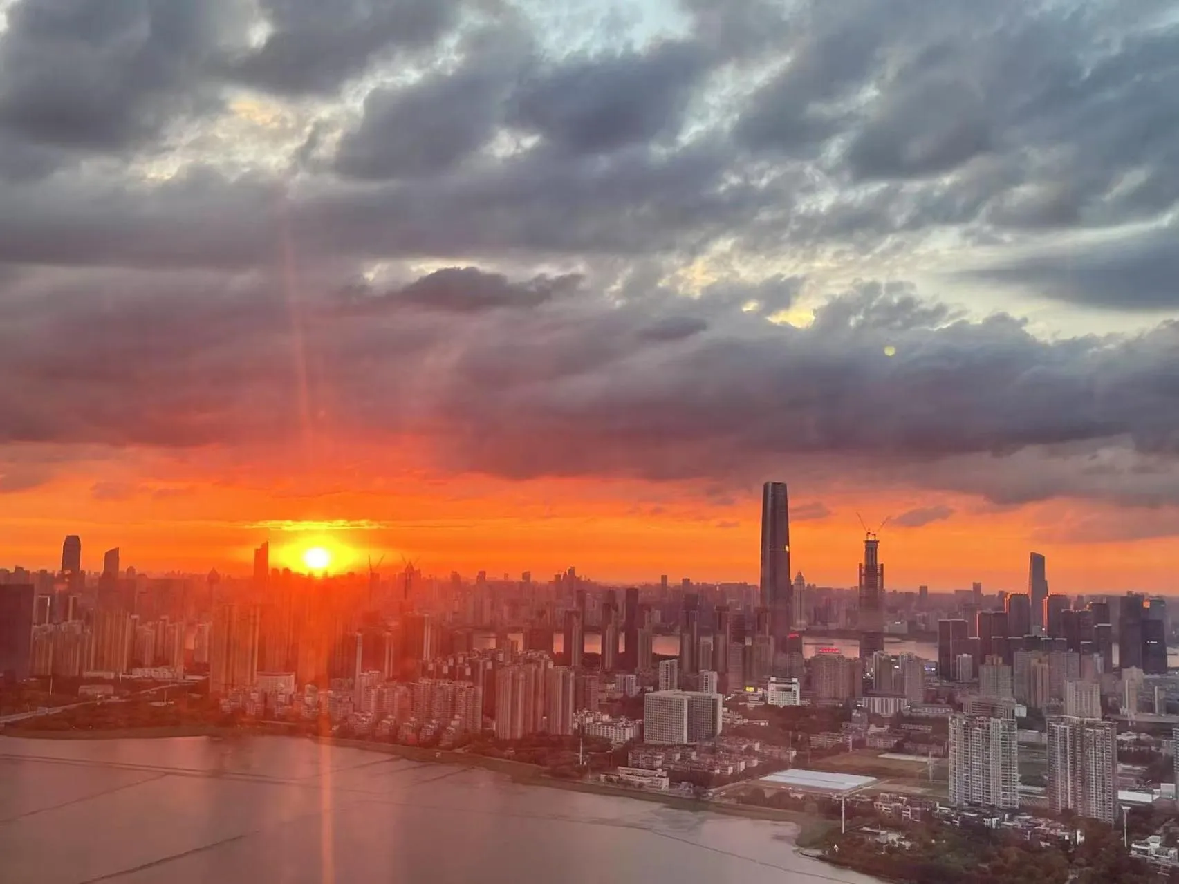 Balcony/Terrace in Wuhan Marriott Hotel Wuchang
