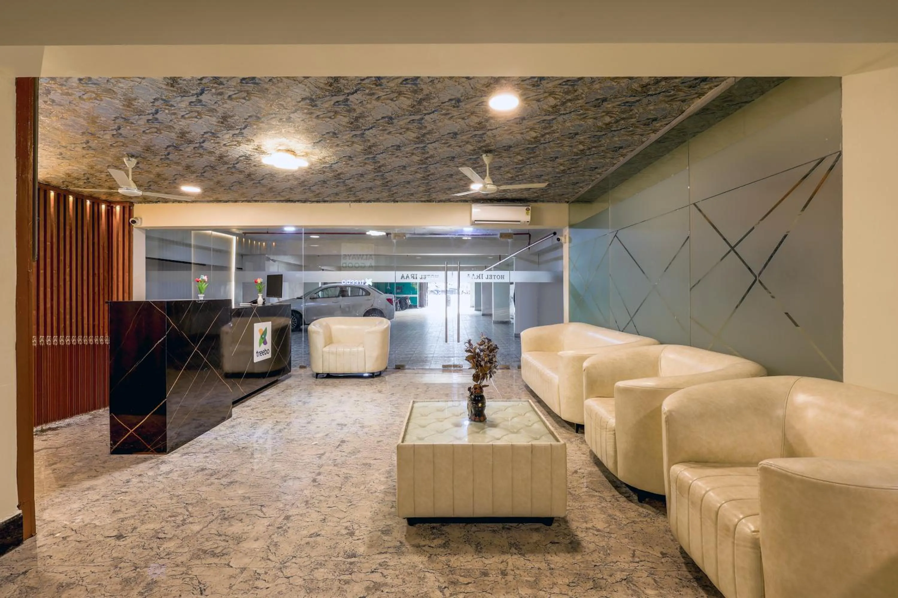 Seating area in Treebo Iraa, 5 Minutes From Railway Station