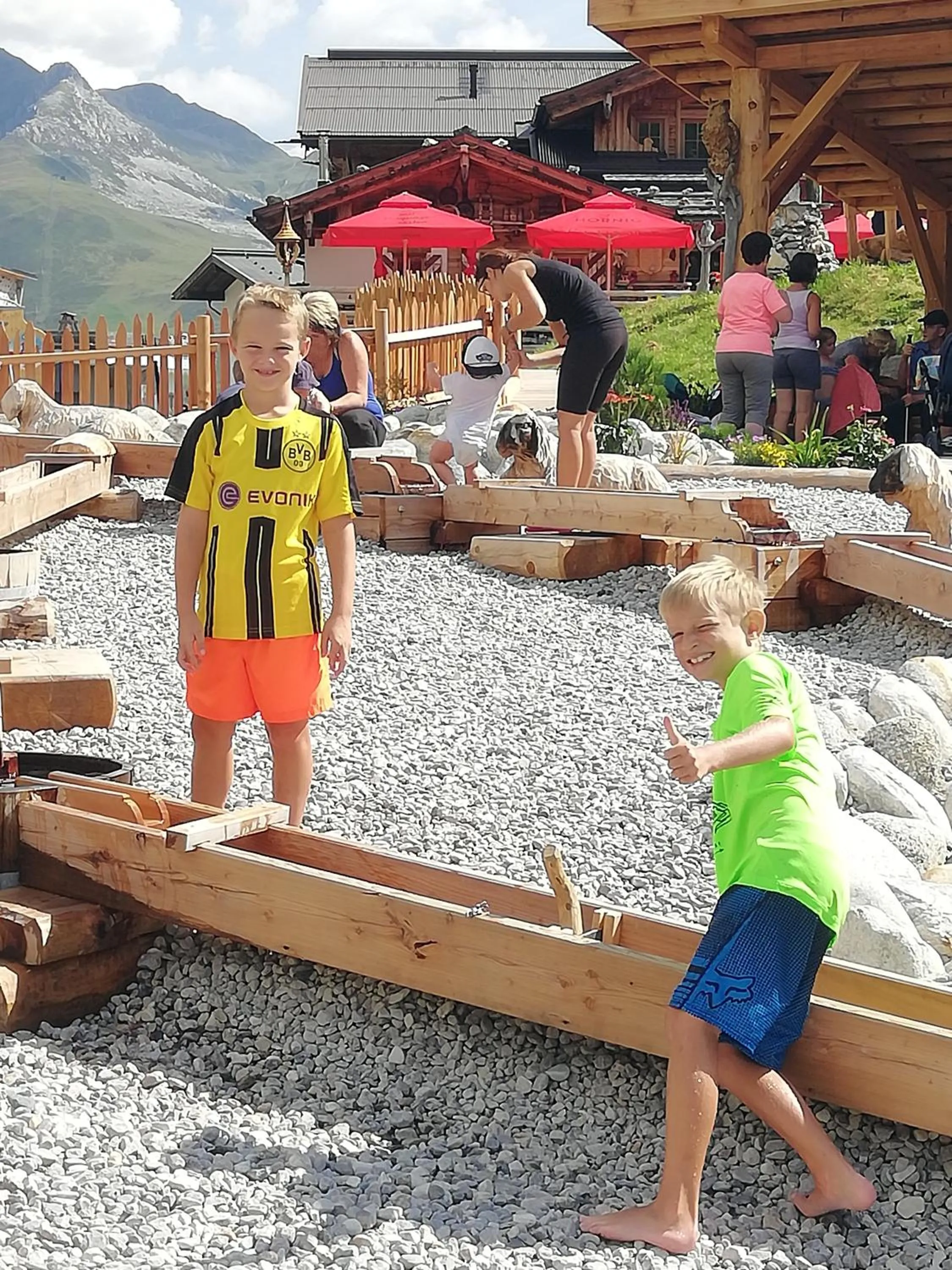 Children play ground in Hotel Pension Alpengruß